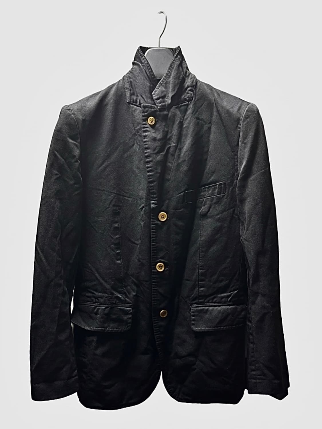 꼼데가르송 옴므 듀스 축융 폴리 자켓 s 블랙 상품이미지1