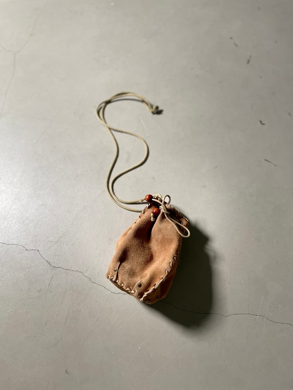 빈티지  Suede Drawstring Pouch 상품이미지3