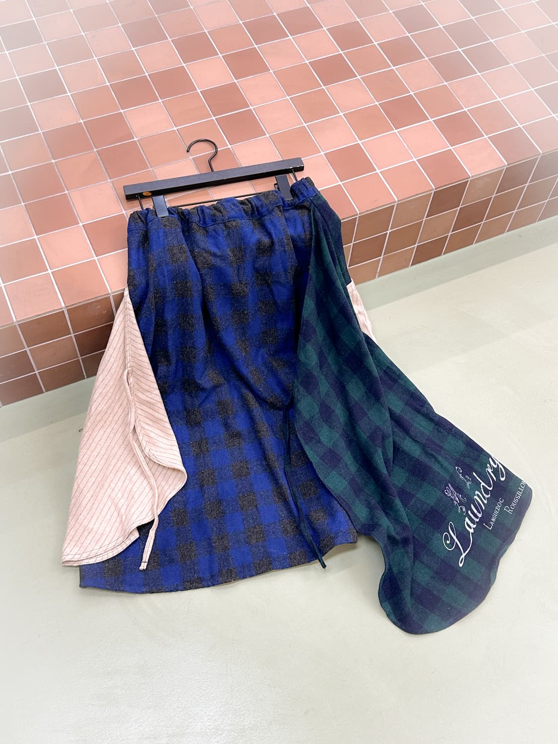 lime.inc multi pattern wrap skirt 상품이미지1