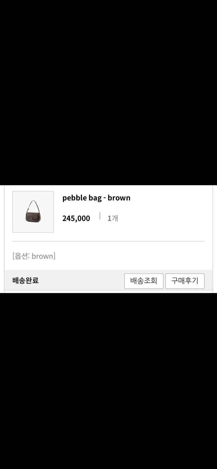 새상품 드파운드 페블백 브라운 상품이미지5