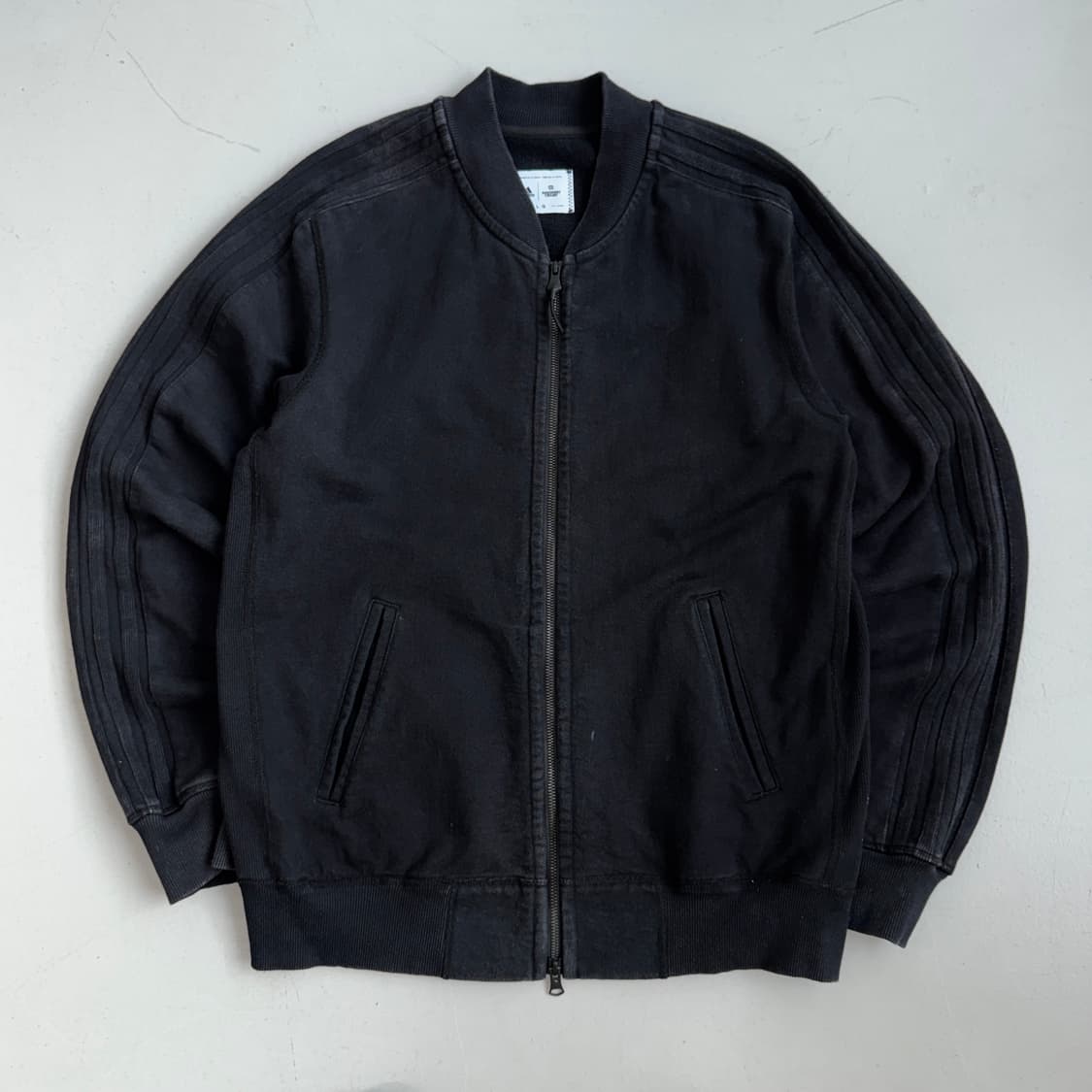 아디다스 X 레이닝챔프 흑청 삼선 데님 트랙탑 져지 상품이미지2