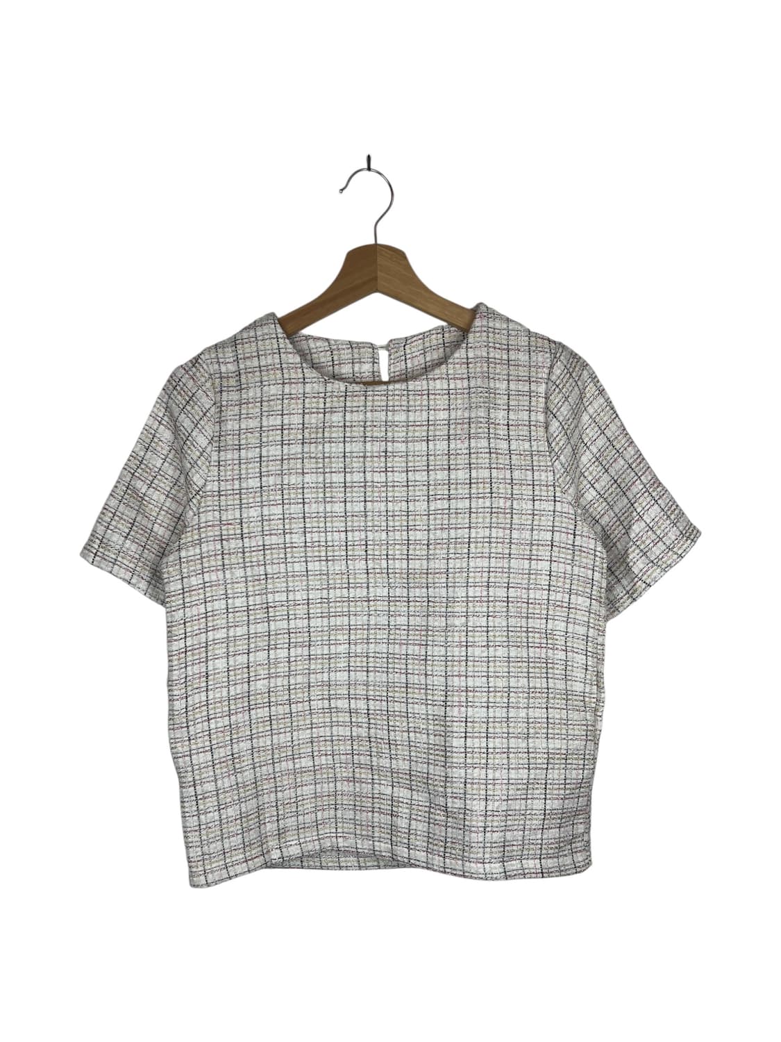 Doula 트위드 반팔 상의 OS 상품이미지1