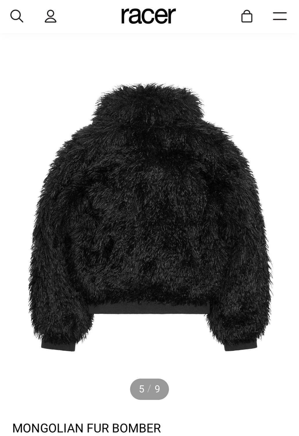 레이서월드와이드 MONGOLIAN FUR BOMBER (M) 상품이미지2