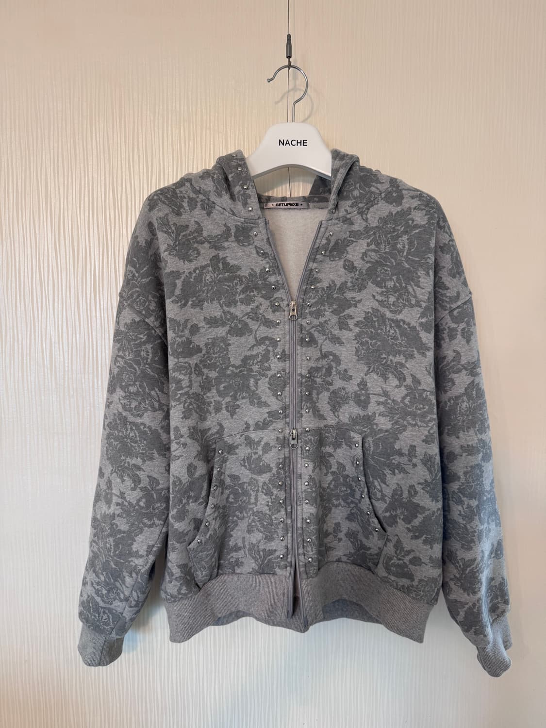 SETUP.EXE 패턴 후드집업 OS 상품이미지1