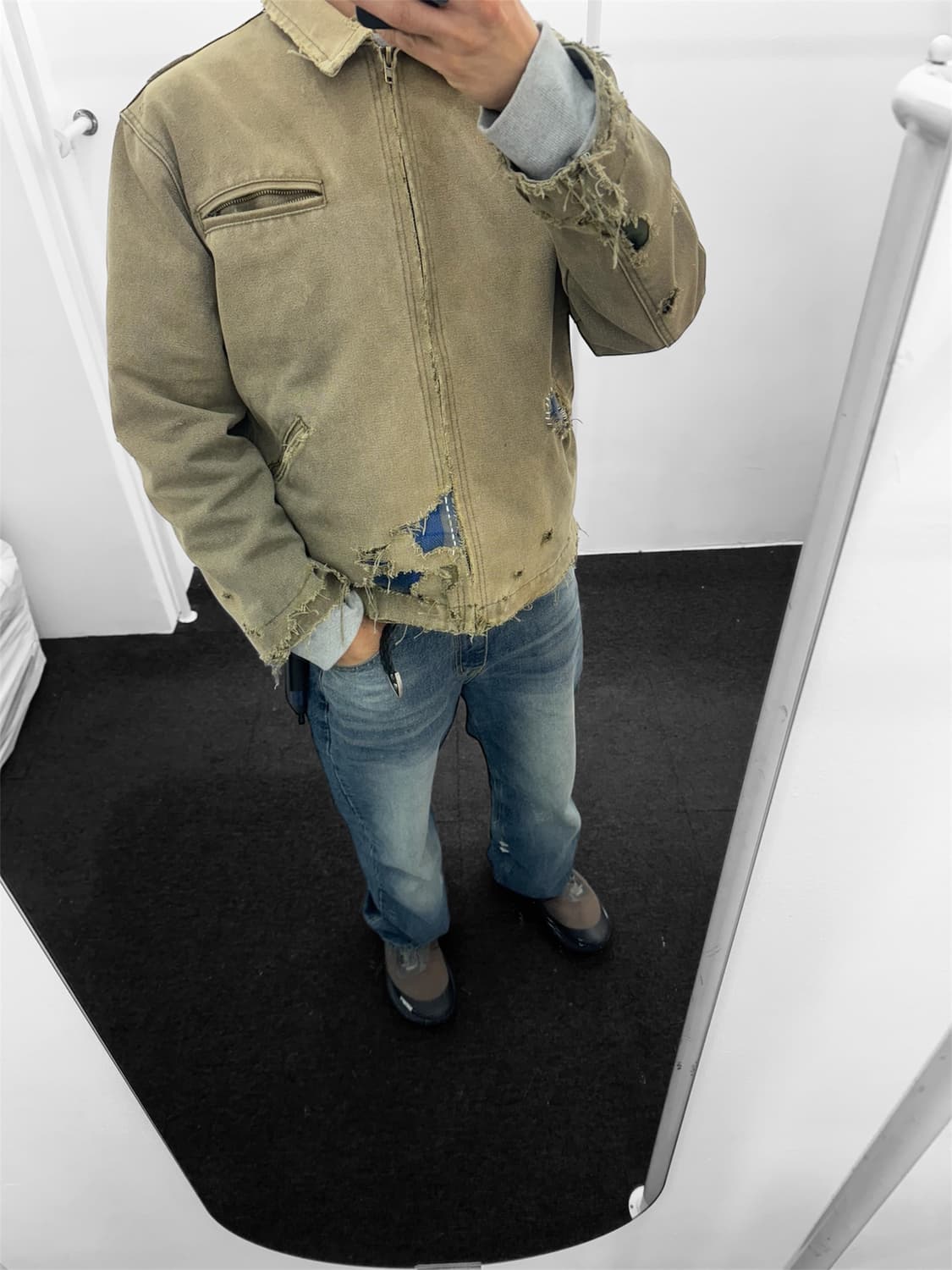 빈티지 패치 워크자켓 상품이미지8