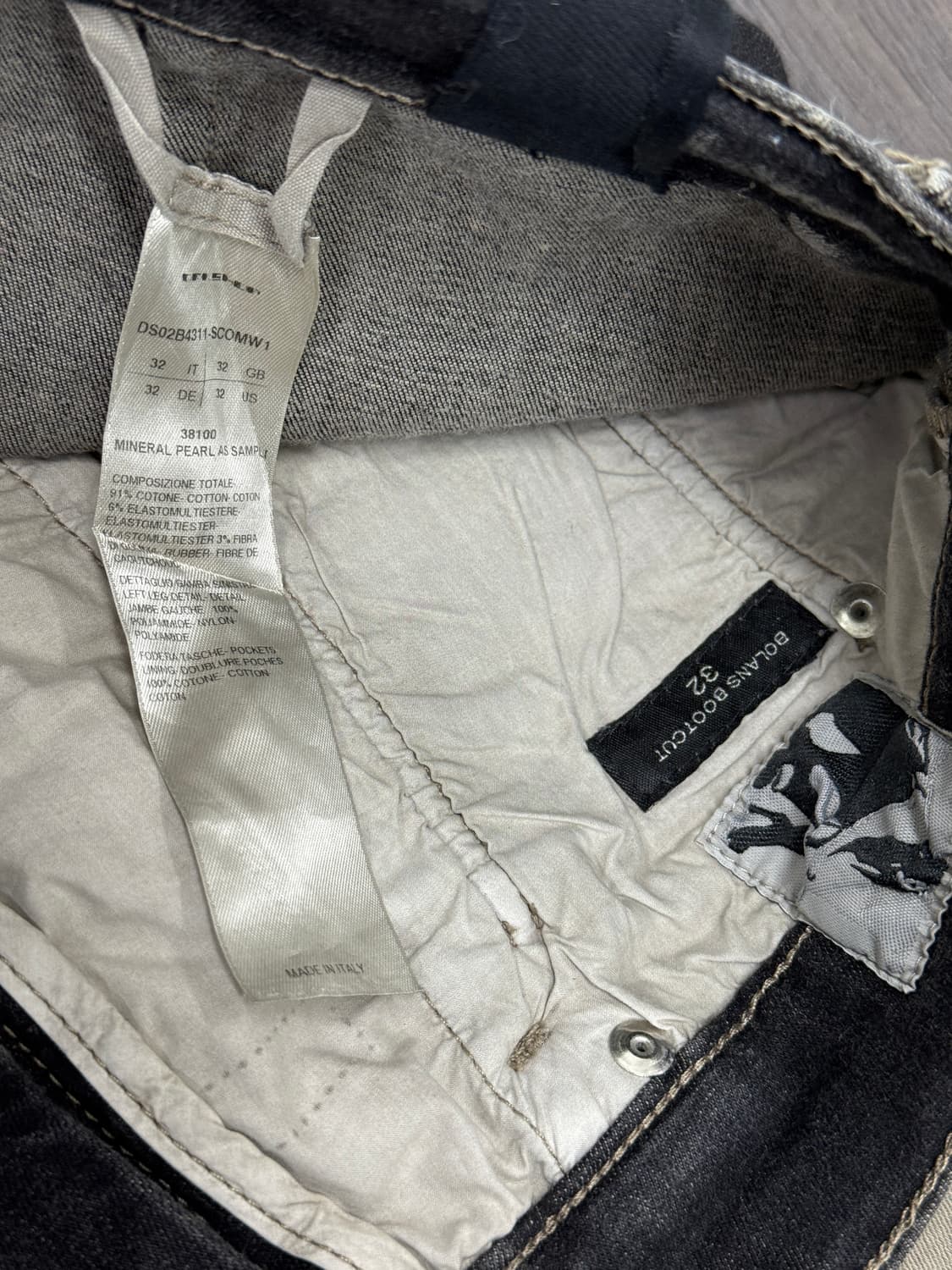 [32] 릭오웬스 볼란 부츠컷 미네랄 펄  상품이미지4