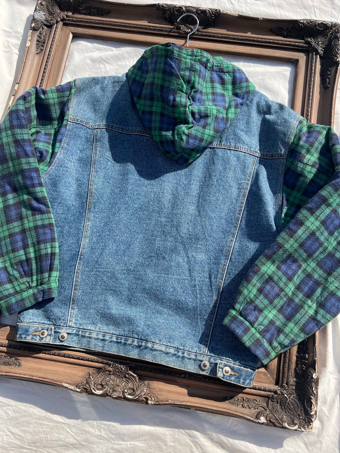 채크 후드 데님 자켓 (US) 상품이미지5