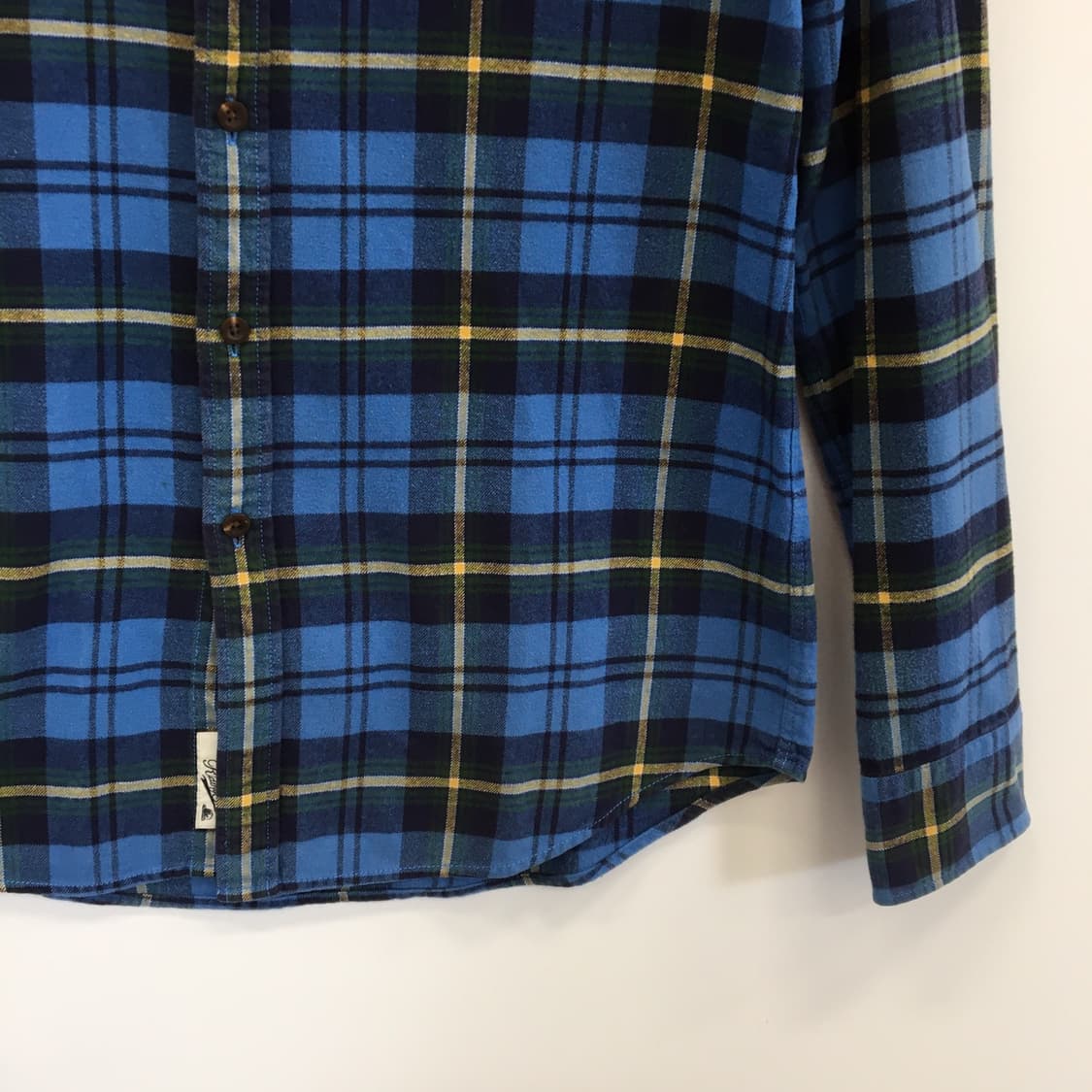 빈폴 자수로고 플란넬 블루셔츠 100 사이즈  상품이미지3