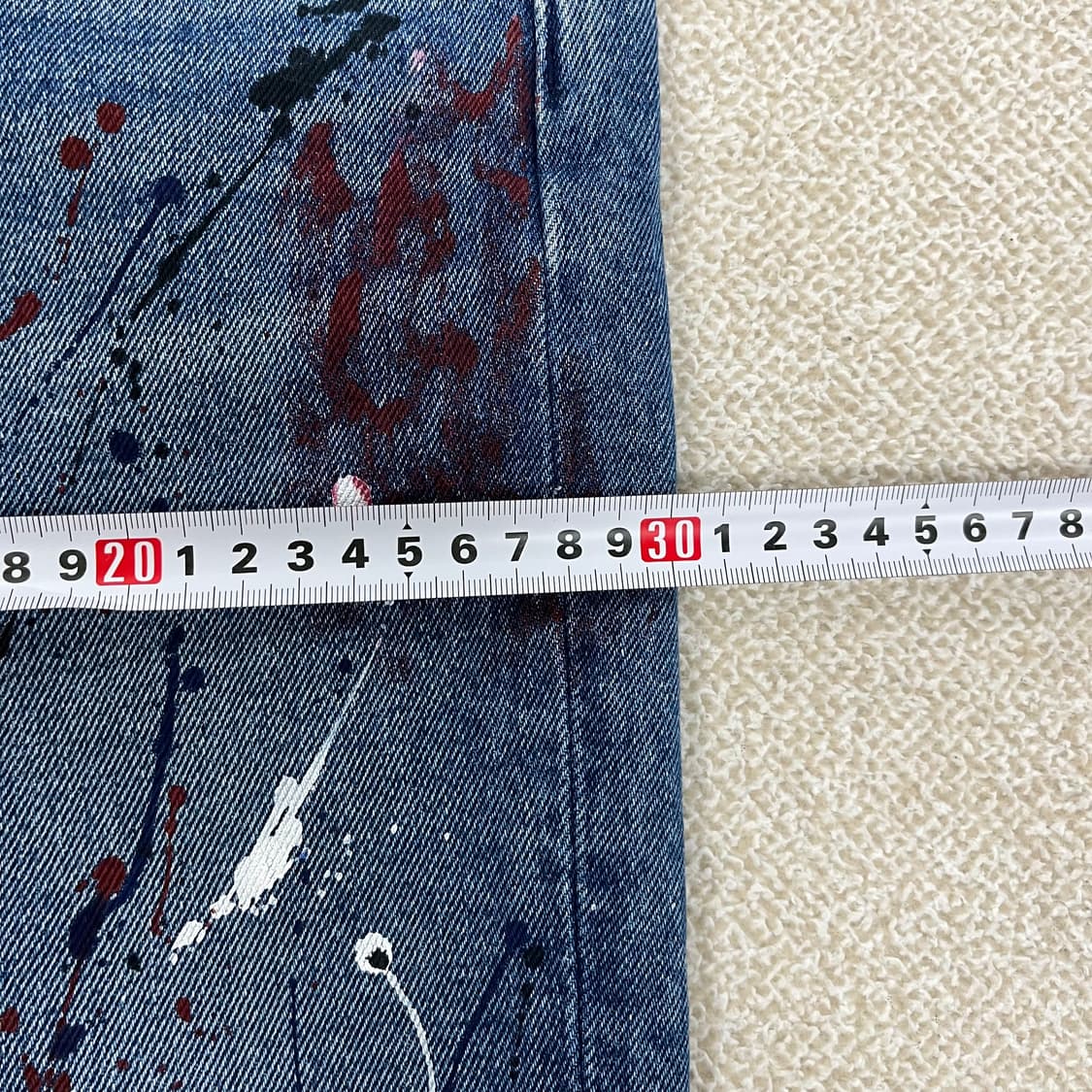 30 타미힐피거 페인팅 데님 청바지 0129M2 상품이미지6