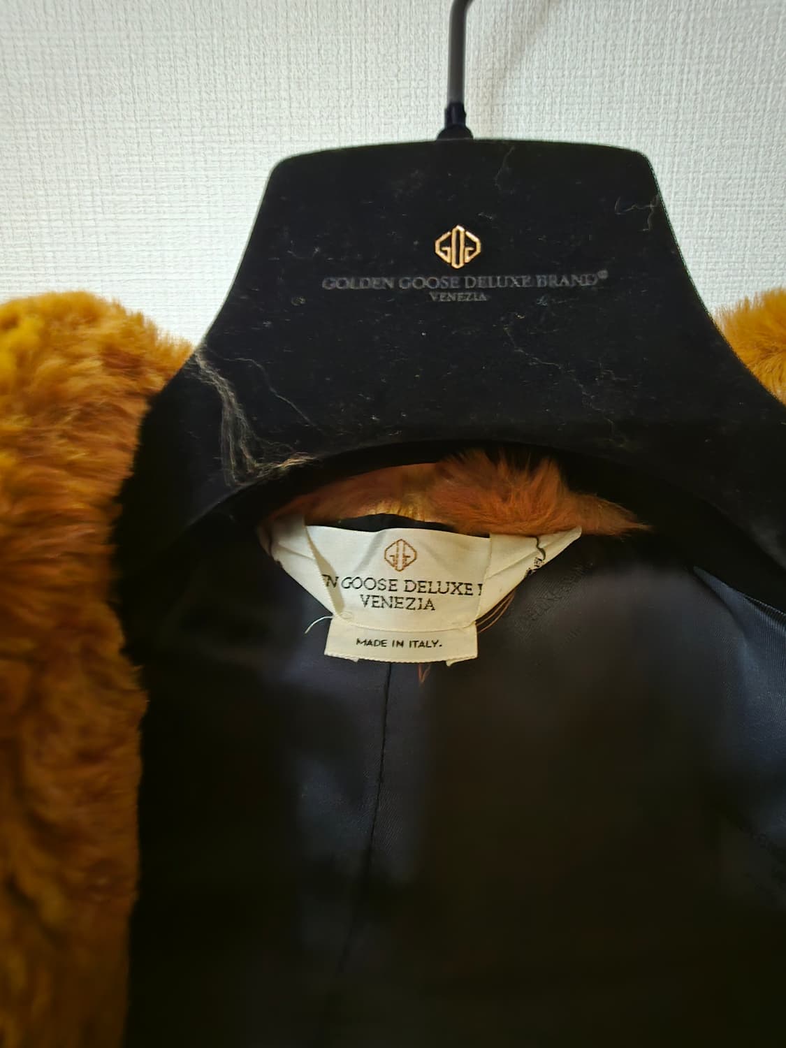 골든구스 모피 후드 롱코트 상품이미지6