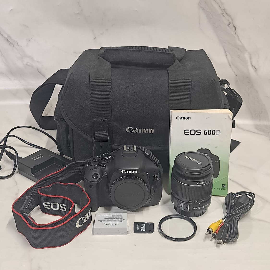 A급 캐논 Dslr EOS 600D /18-55mm IS / 가방 상품이미지9