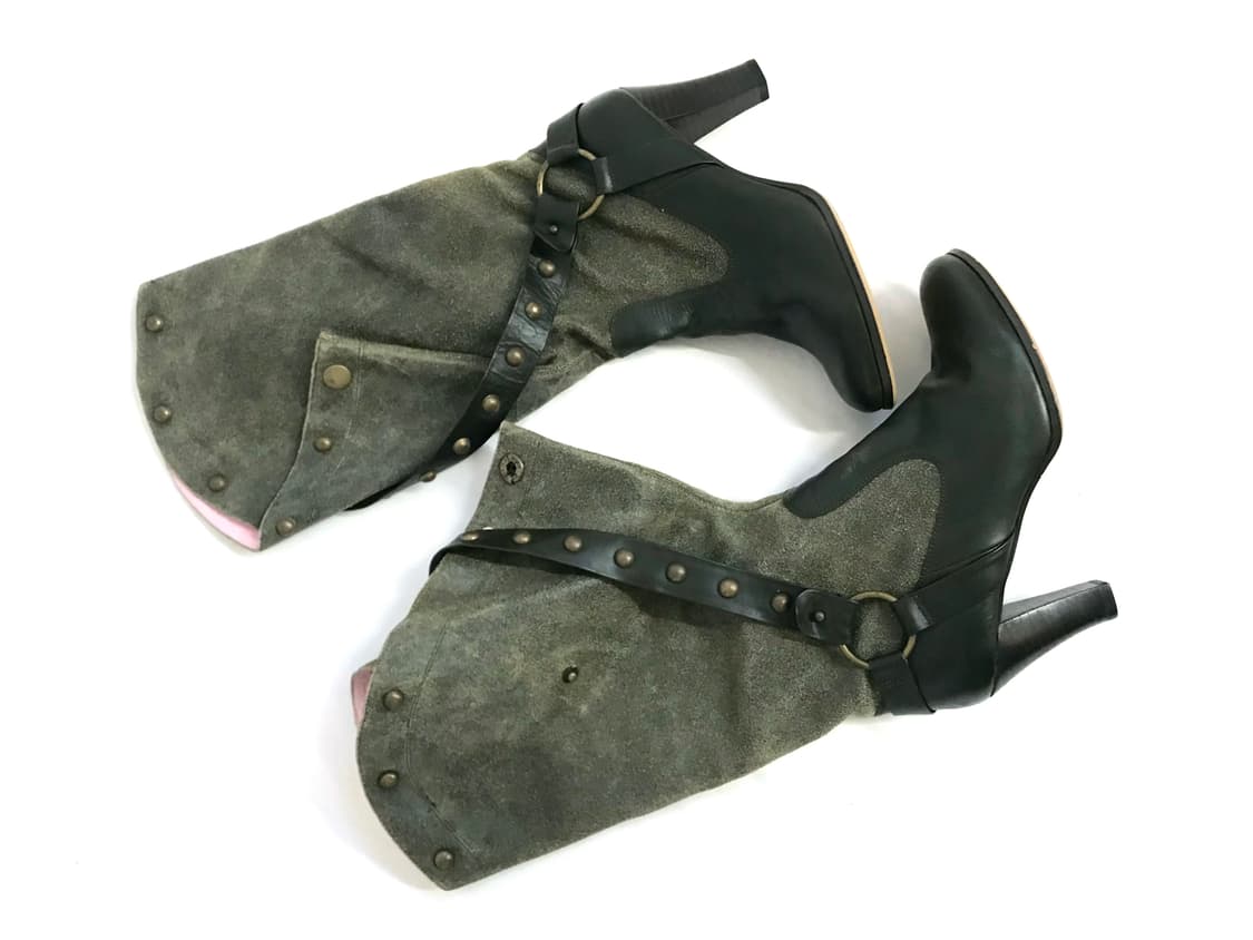 Khaki stud 2way western boots 상품이미지2