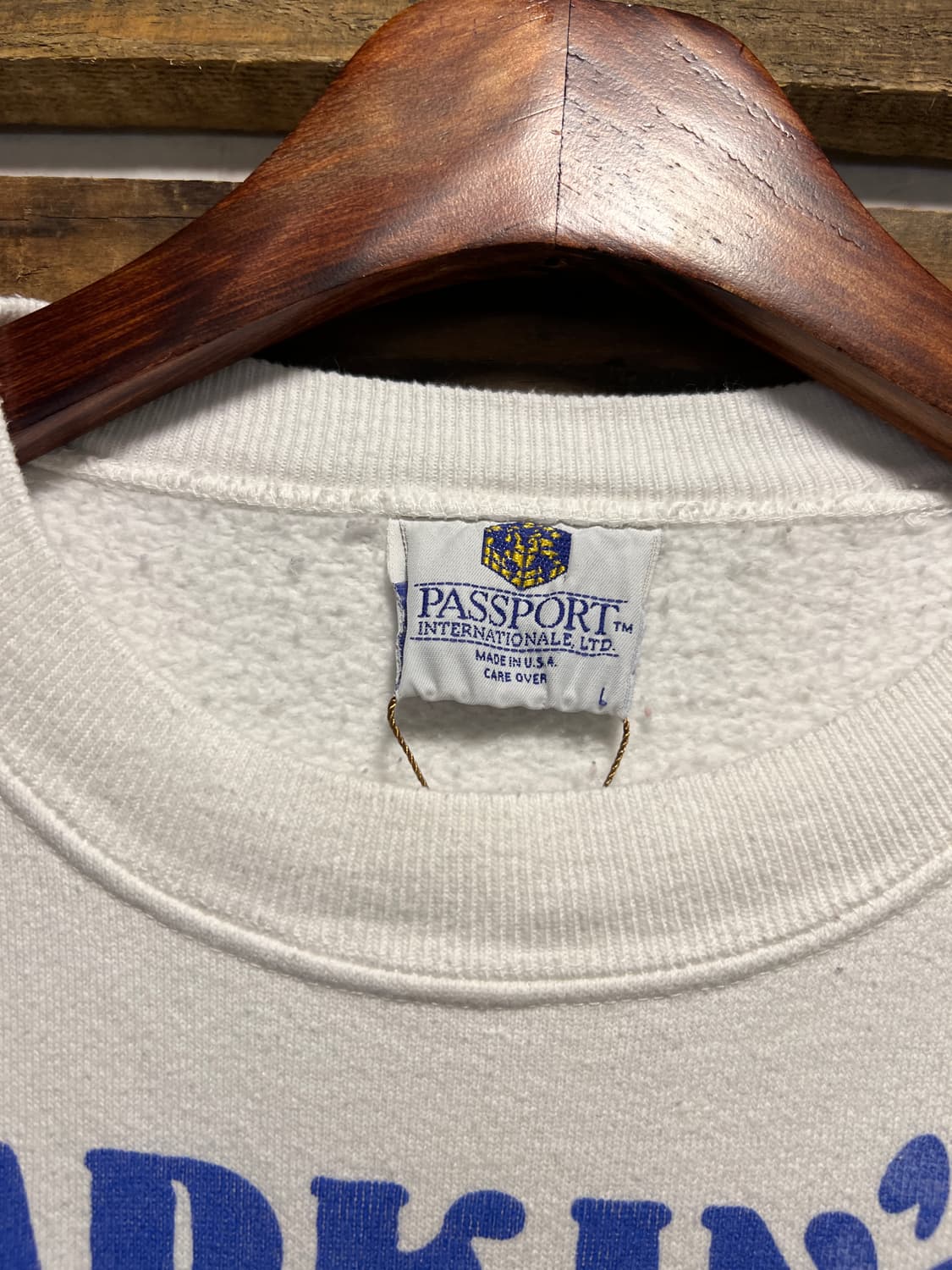 [L]90's Made in USA LARKIN'S 펍 화이트 스웻셔츠 상품이미지2