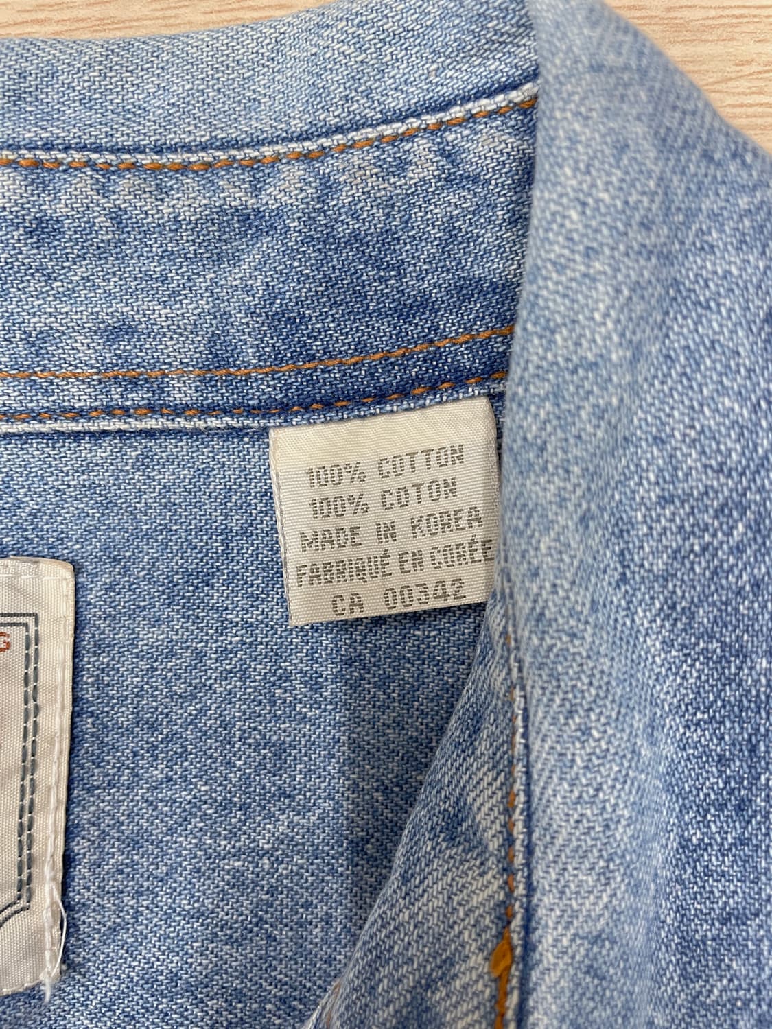 리바이스 데님 셔츠 연청 상품이미지3