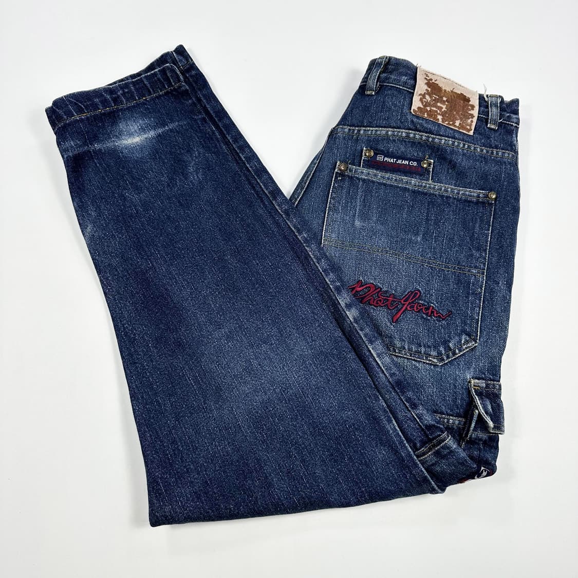 VTG 빈티지 USA 워싱 데님 카고팬츠 (32인치) 상품이미지2