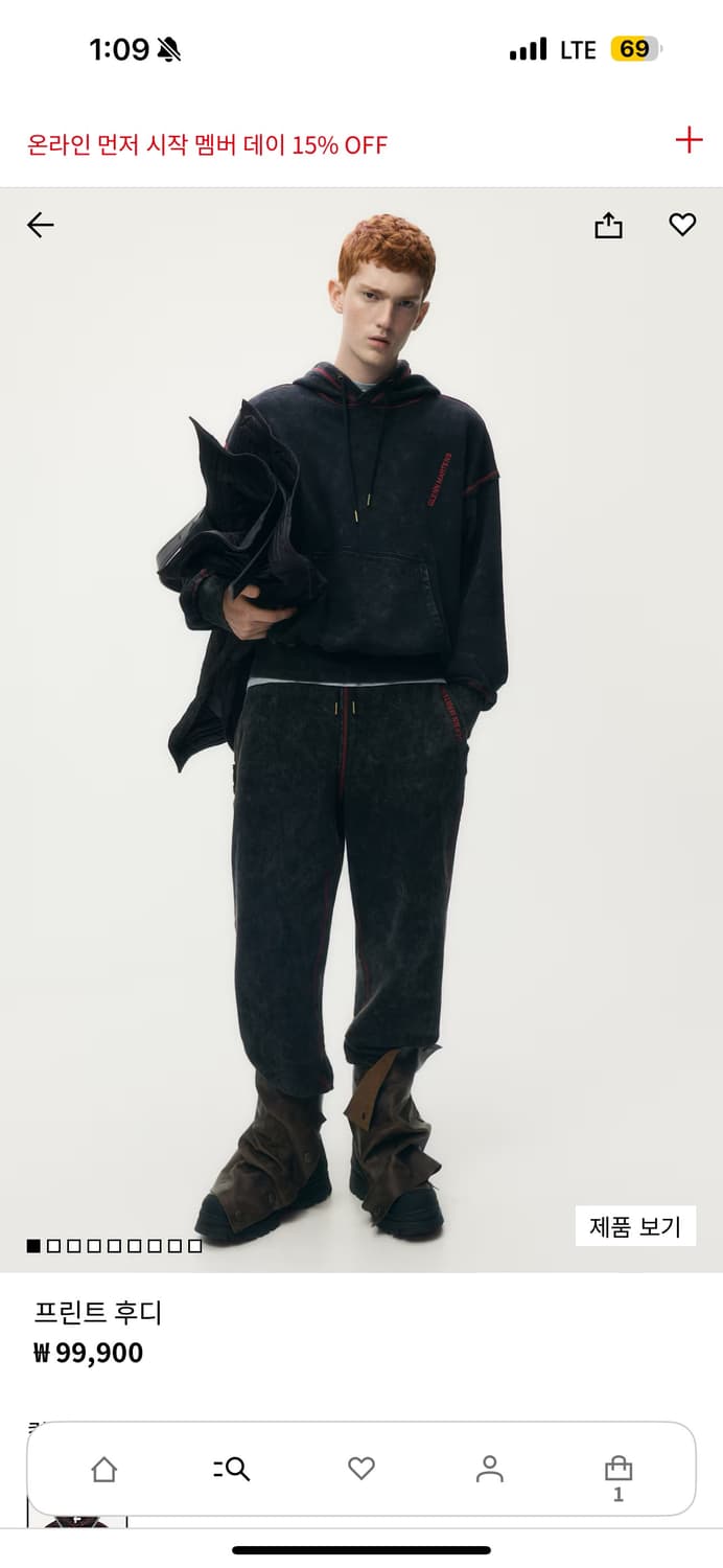 글렌마틴스 H&m 콜라보 후드티 XL 상품이미지3