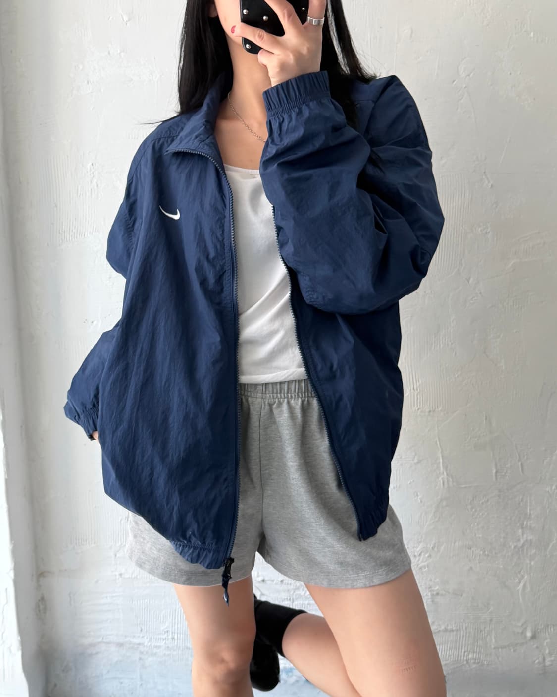 Nike 나이키 NRG 스우시 네이비컬러 바람막이 자켓 상품이미지1