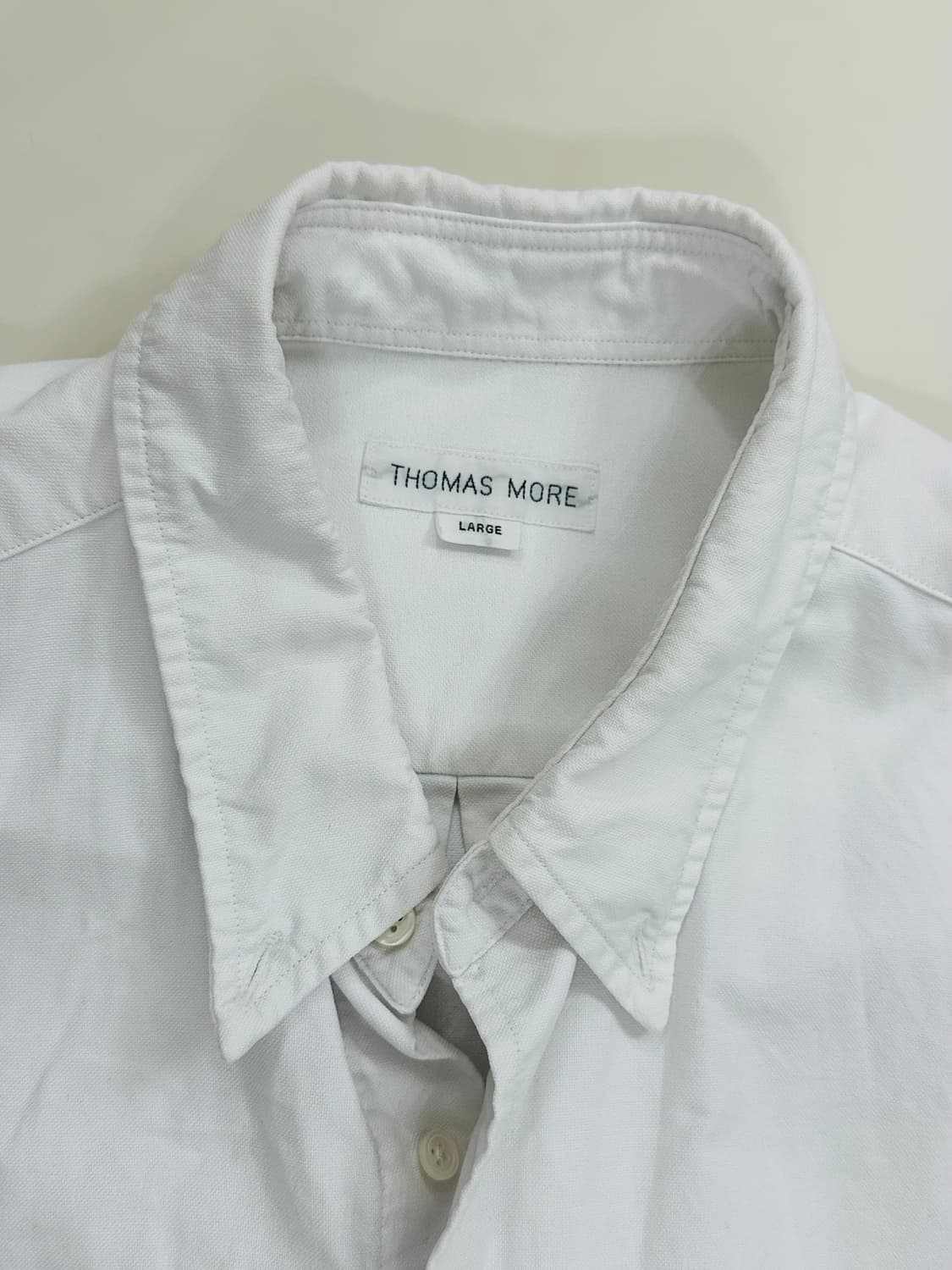 토마스모어 옥스포드 셔츠 남자 화이트 (L, 105) 상품이미지4