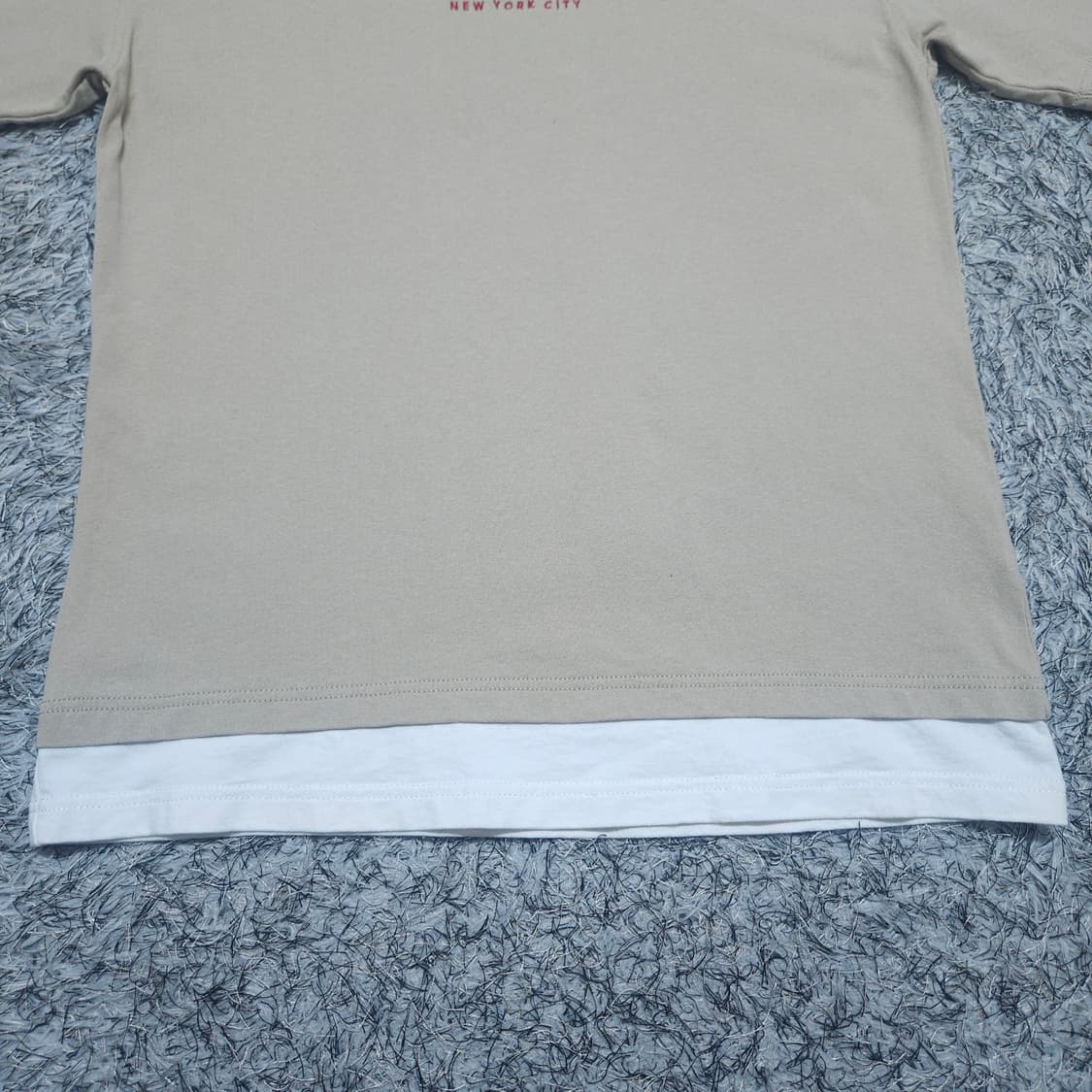 타미힐피거) M 남자 레이어드 반팔라운드티 / 왕눈이샵 상품이미지4