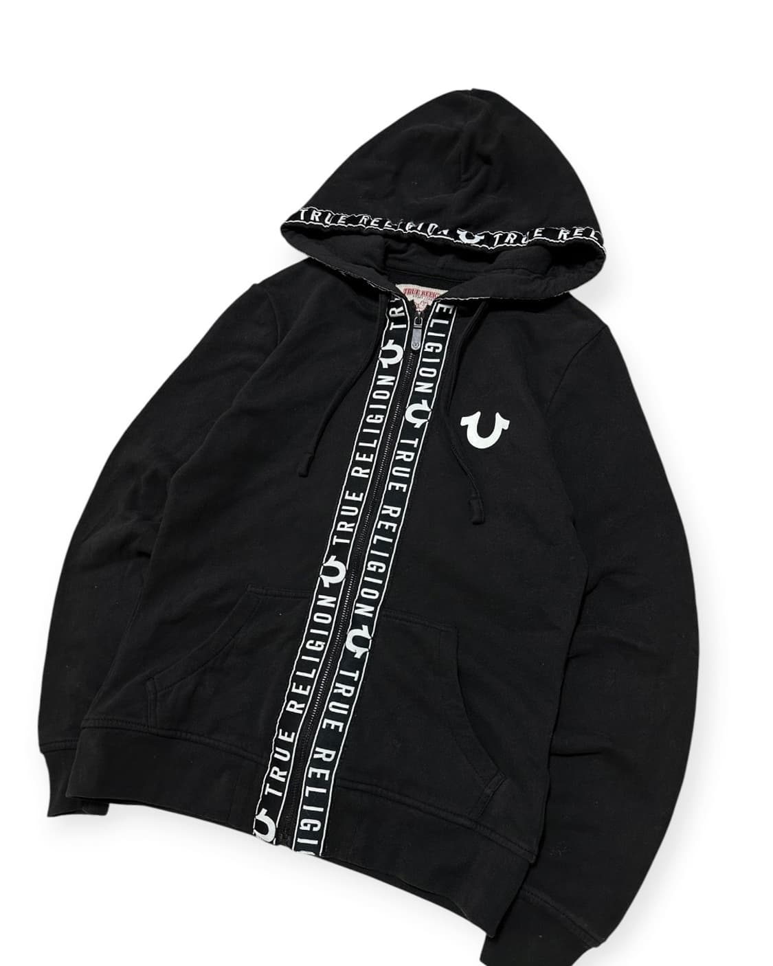 트루릴리젼 y2k 블랙 후드집업 상품이미지3