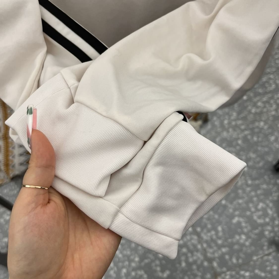 아디다스 빈티지 여리핏 검흰 오레오 져지 집업 2XL C11099 상품이미지8