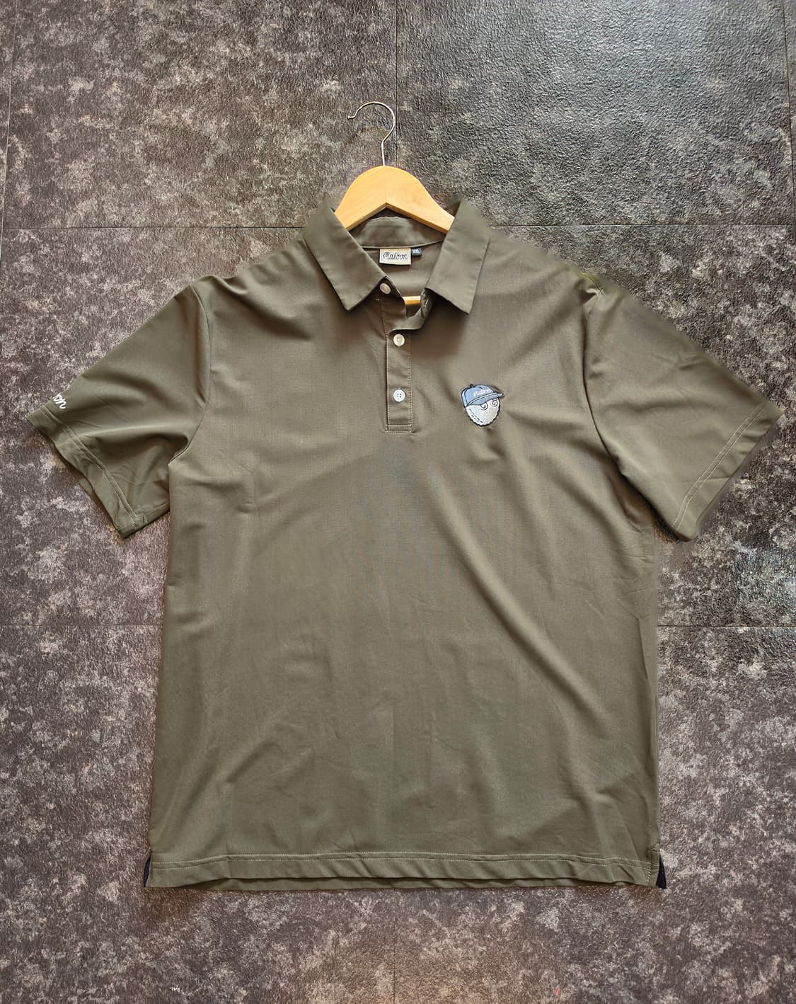 말본 골프 반팔 카키색 폴로티 - XXL 상품이미지1