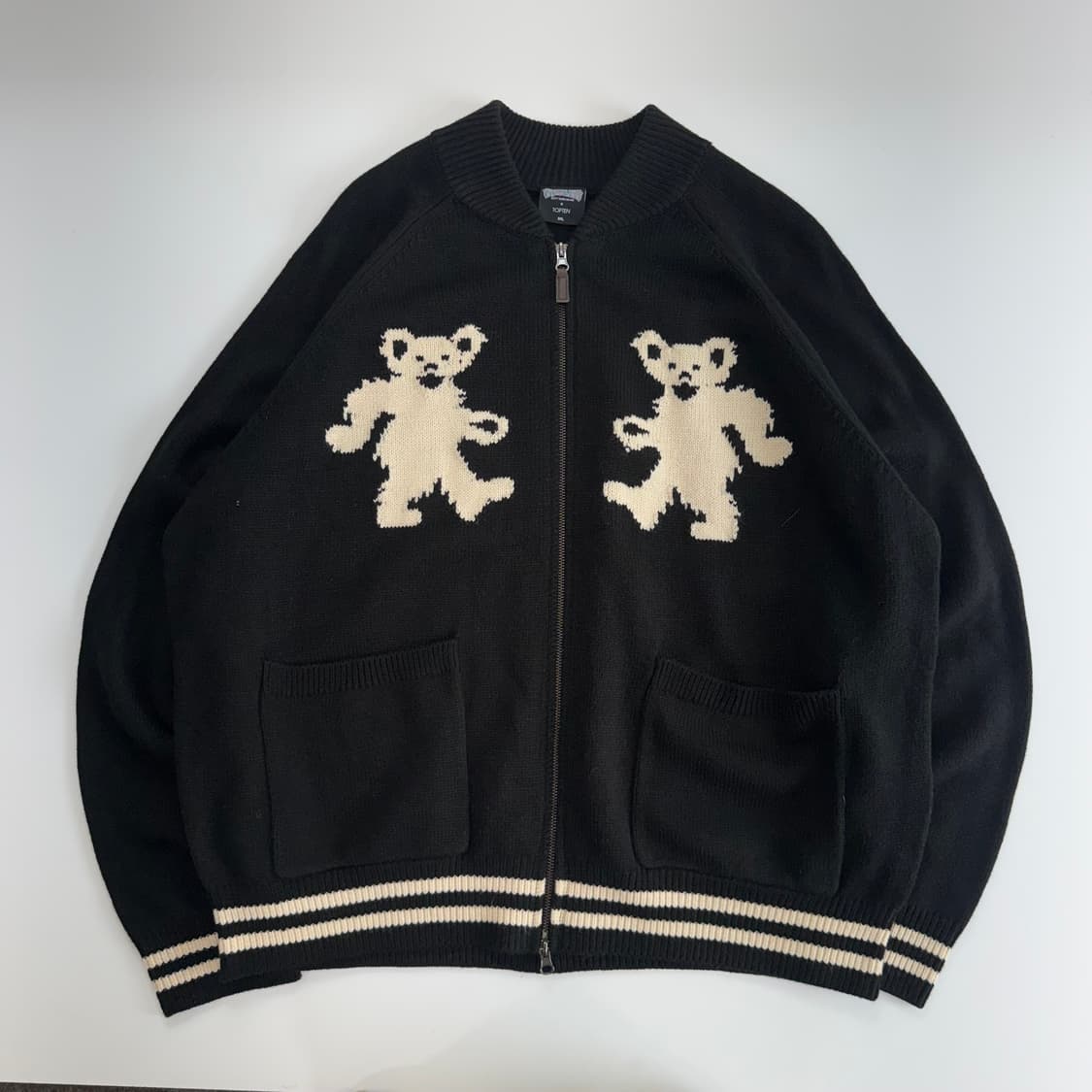 Top ten Grateful Dead 탑텐X그레이트풀니트 집업 가디건  상품이미지3
