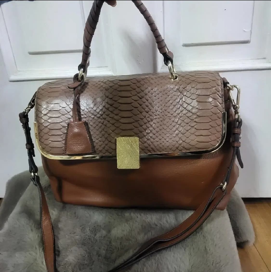 이쁜 모르간 송치 소가죽 숄더백 토트백 2way 핸드백 여자  가방 상품이미지1