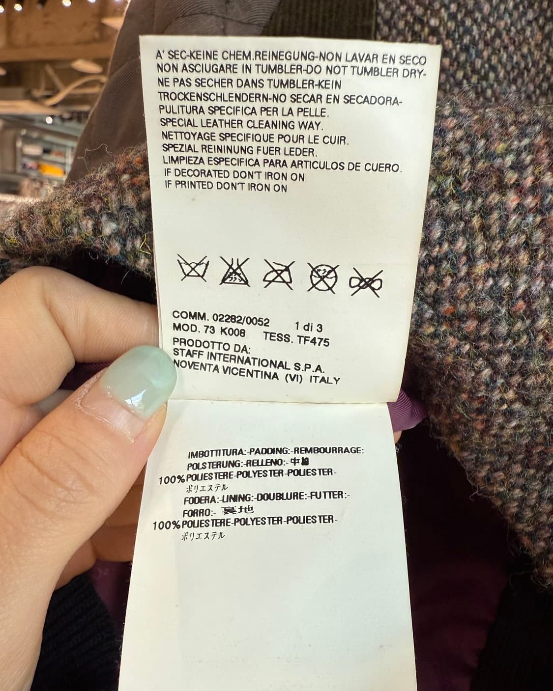 디스퀘어드2 카키 퀼팅 크롭 바이커 자켓  상품이미지10