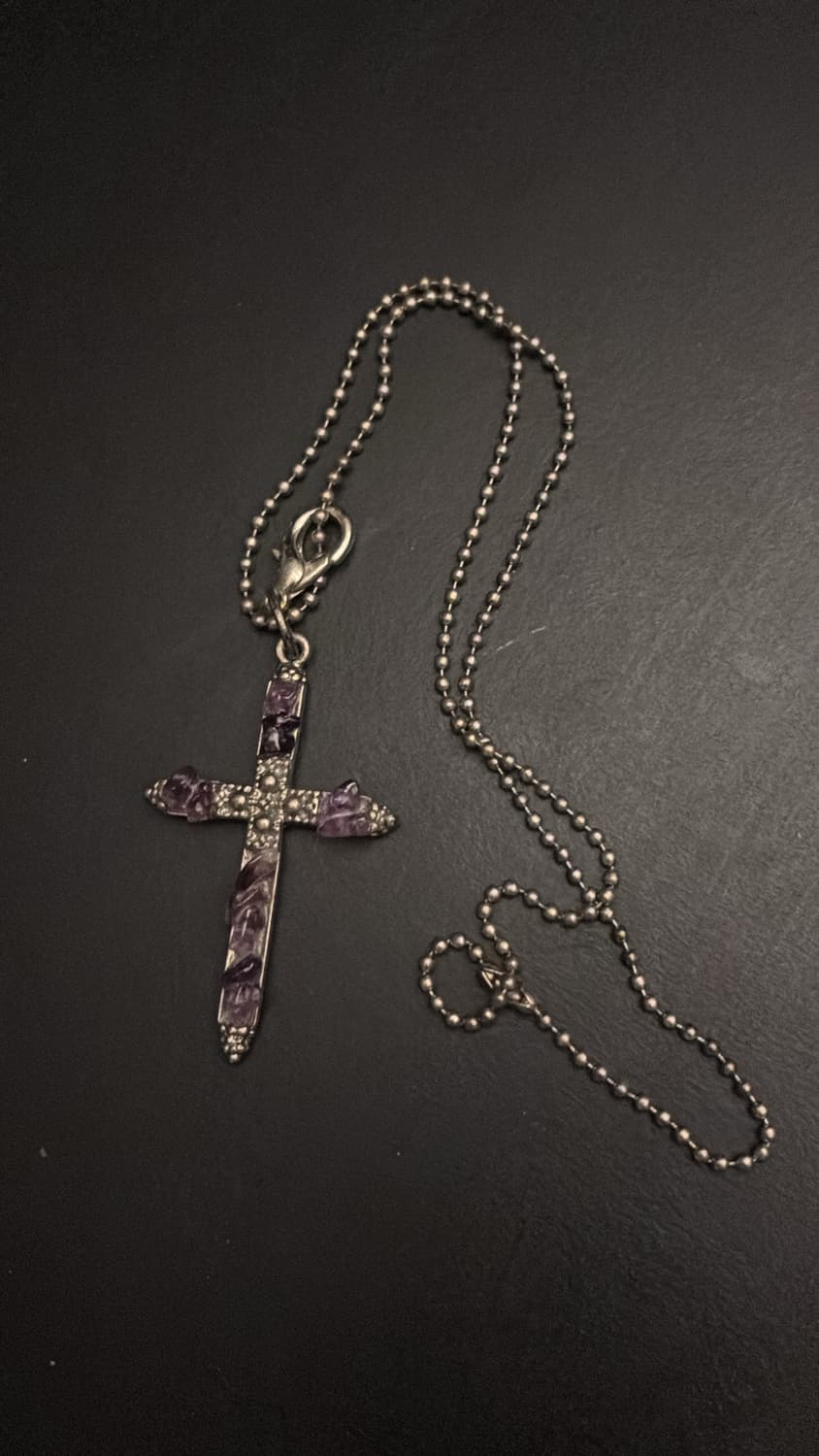 2000‘s Amethyst Cross Necklace  상품이미지3