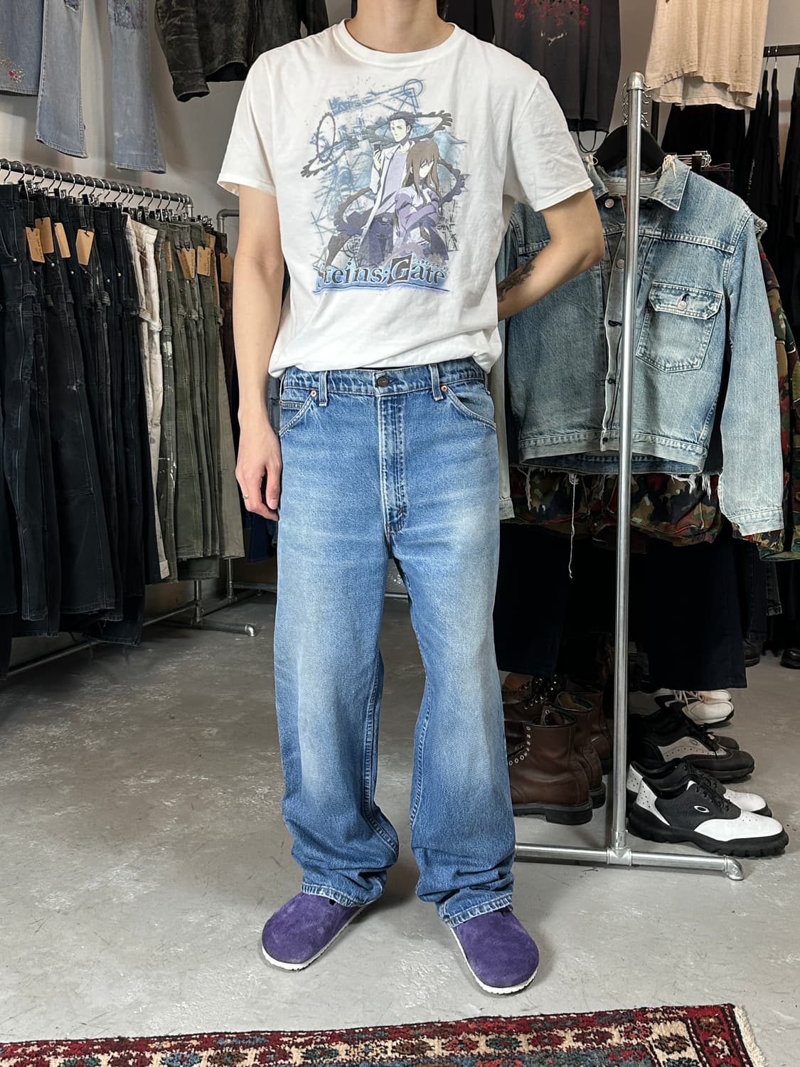 90's USA Made 빈티지 리바이스 517 오렌지탭 부츠컷 상품이미지2