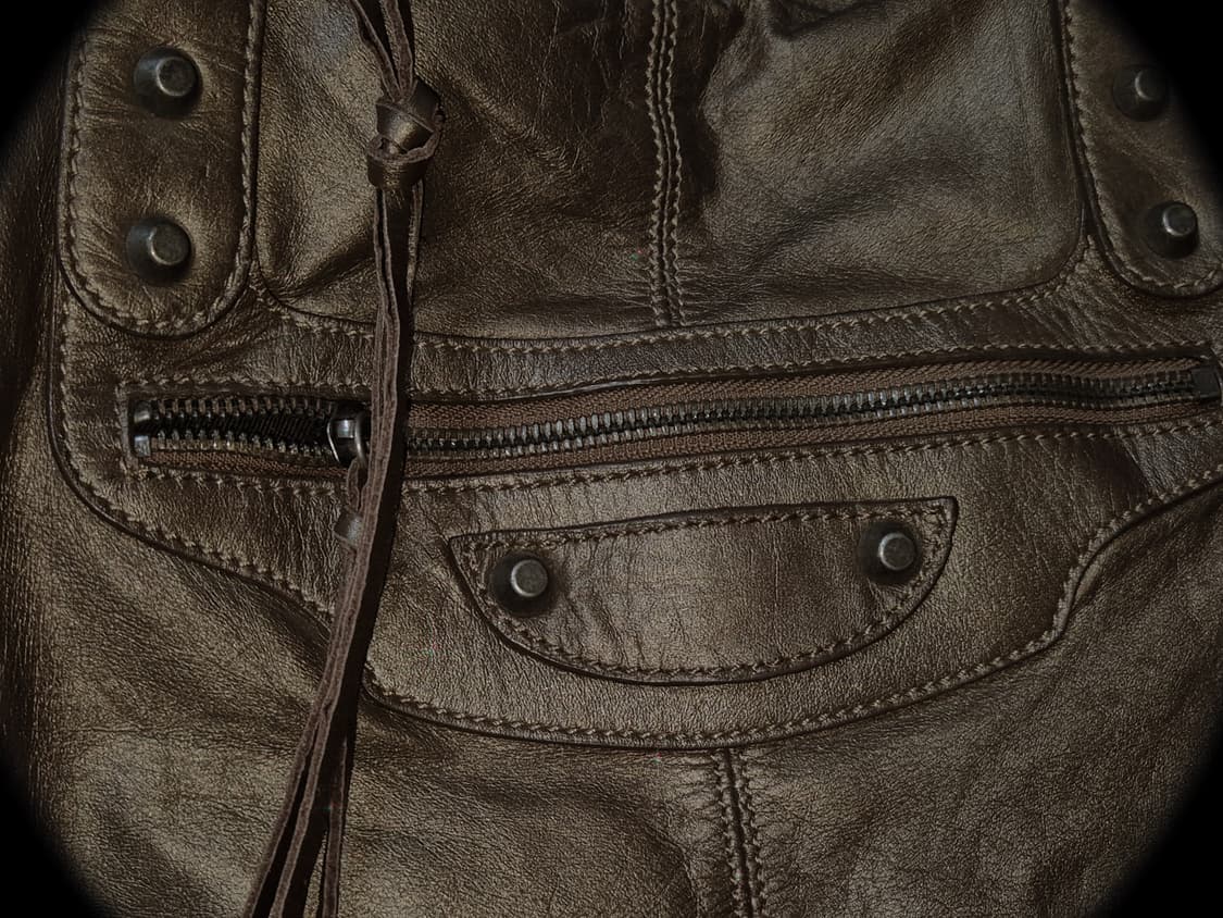 Vintage Brown pearl motor Bag 상품이미지3