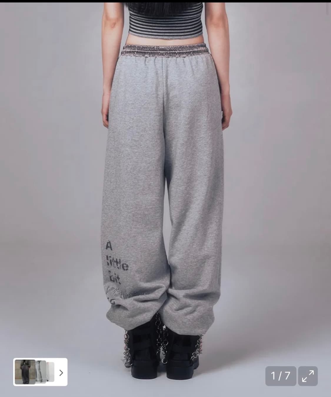 유희 핫픽스 스웨트팬츠 새상품 택O 상품이미지1