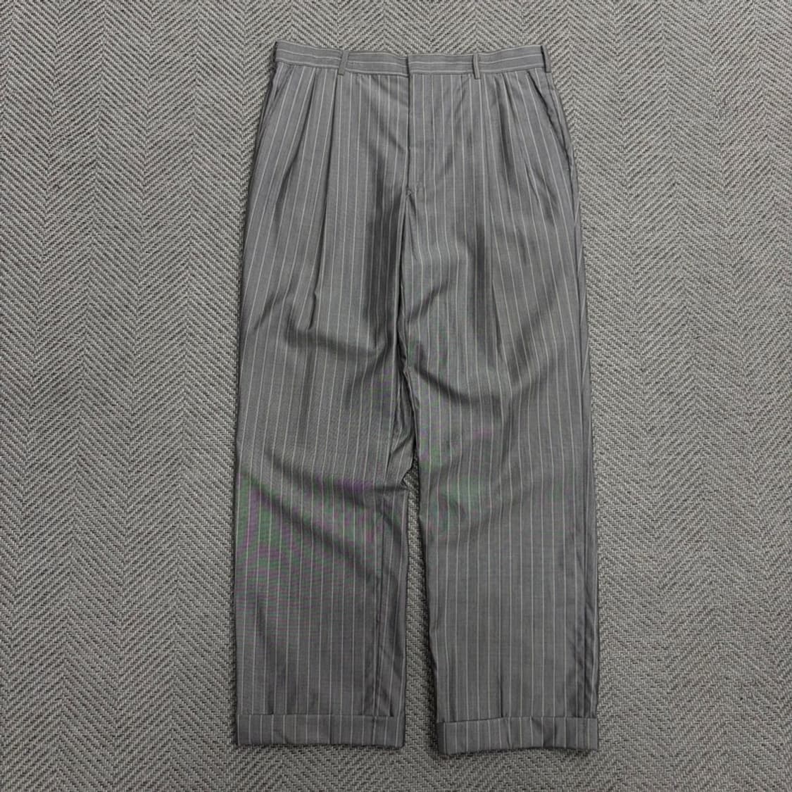 발망 스트라이프 슬랙스 v1716 상품이미지1