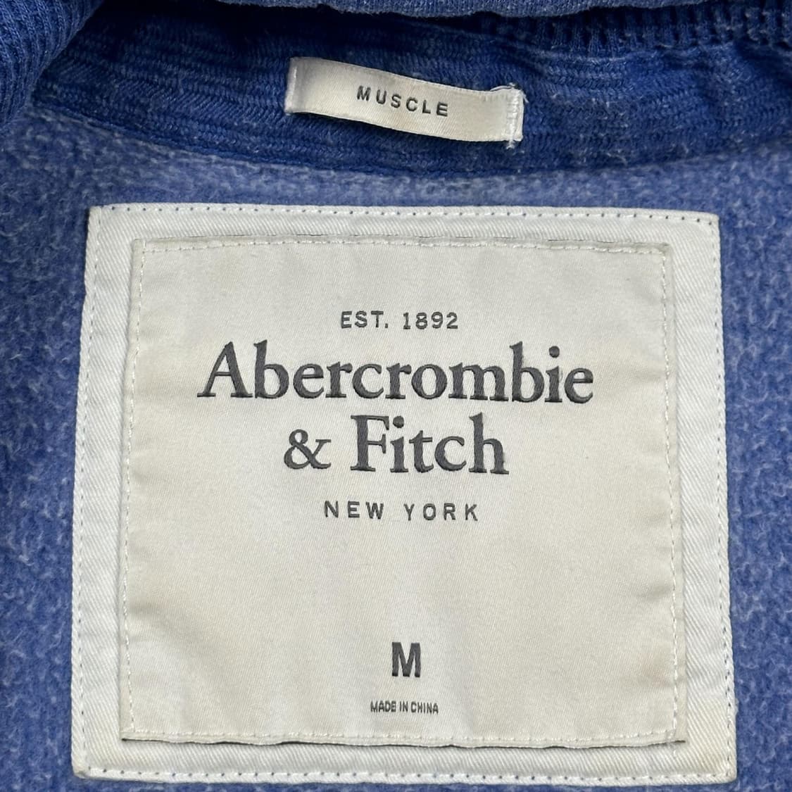 아베크롬비 og y2k 빈티지 후드집업 블루 M 상품이미지5