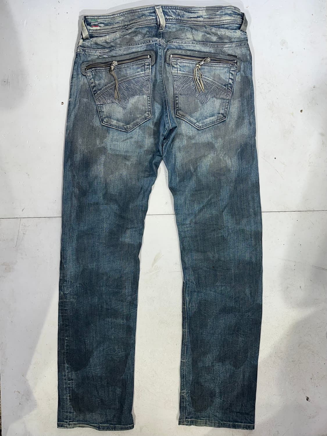 디젤 중청 슬래머 워싱 웨스턴 데님 청바지  상품이미지5