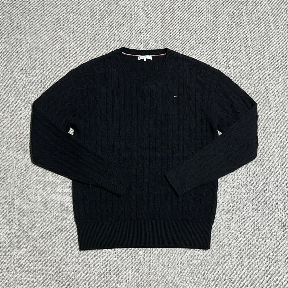 [M] Tommy 타미힐피거 우먼즈 울 케이블 라운드 니트 상품이미지1