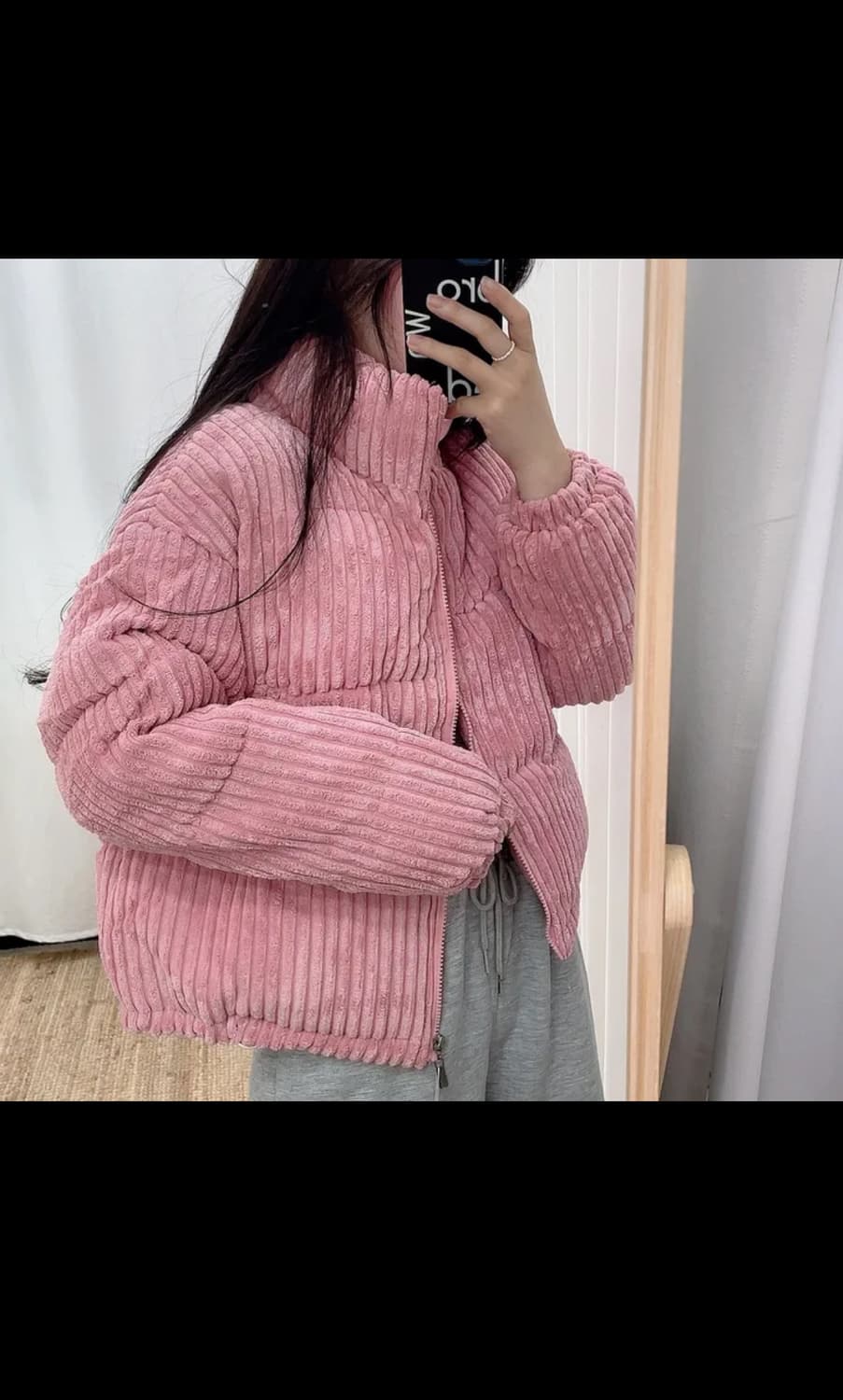 코듀로이 숏패딩 상품이미지1