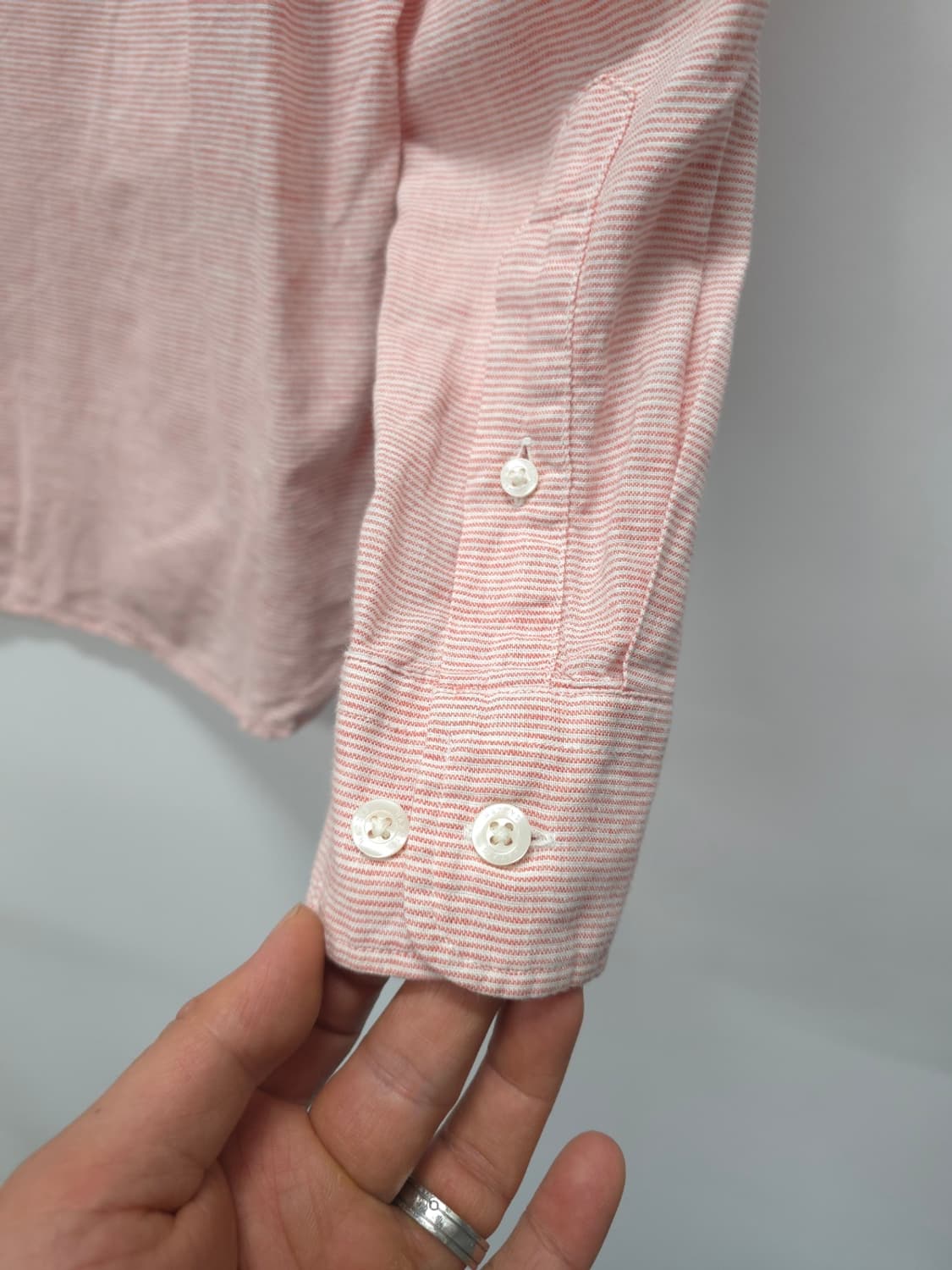 헤지스(HAZZYS) 린넨혼방 헨리넥 셔츠 (95~100) 상품이미지10