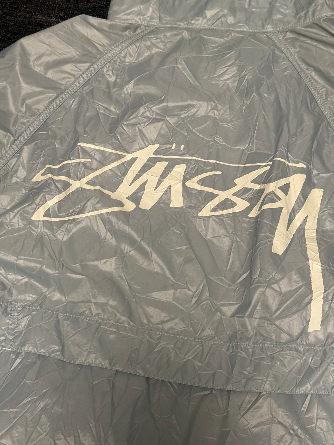 [L] 스투시 비치 쉘 링클 나일론 자켓 슬레이트 상품이미지3