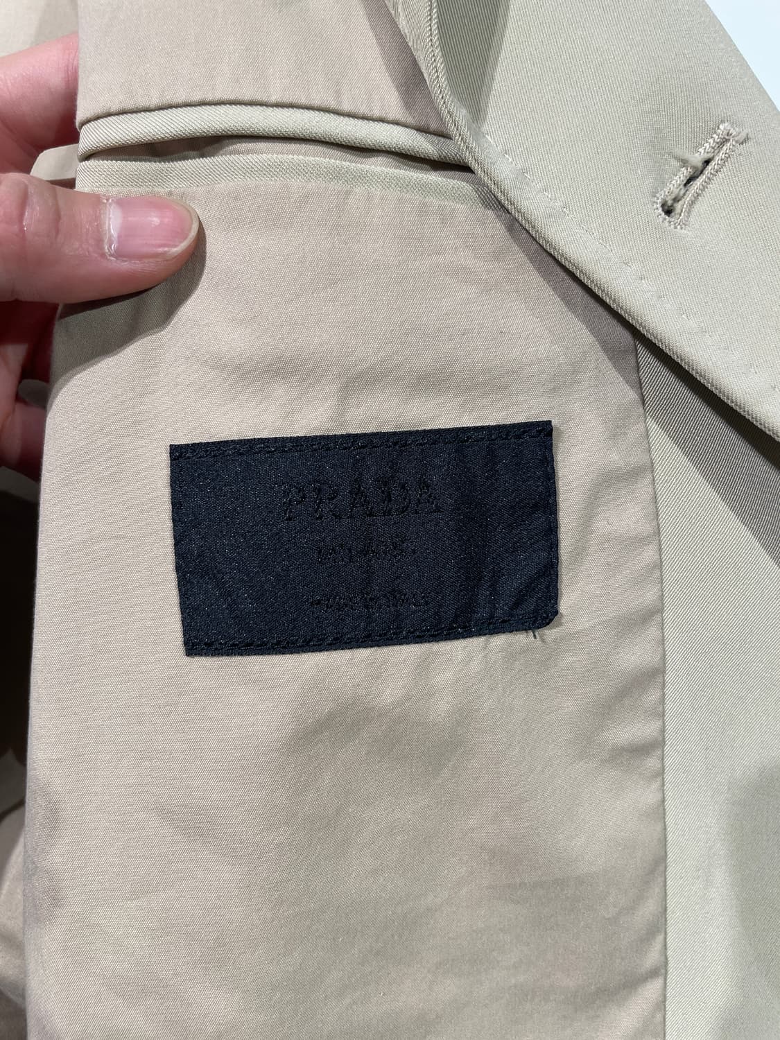 프라다 베이지 멀티 포켓 3B 폴리에스터 블레이저 상품이미지7