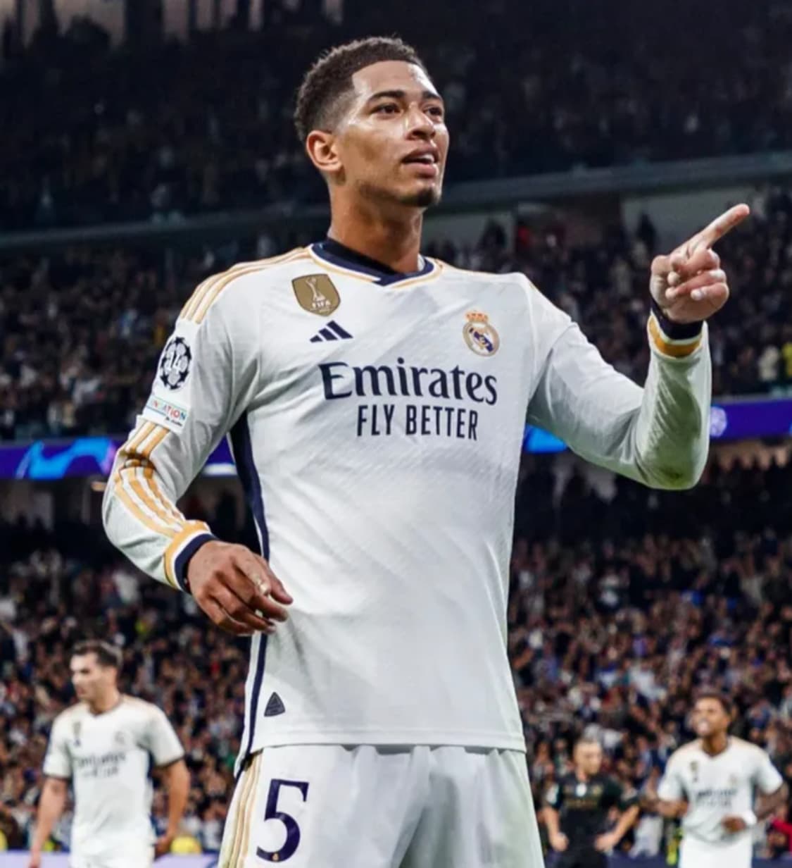 23-24시즌 레알 홈킷 벨링엄 긴팔유니폼 L 챔스결승패치 상품이미지8