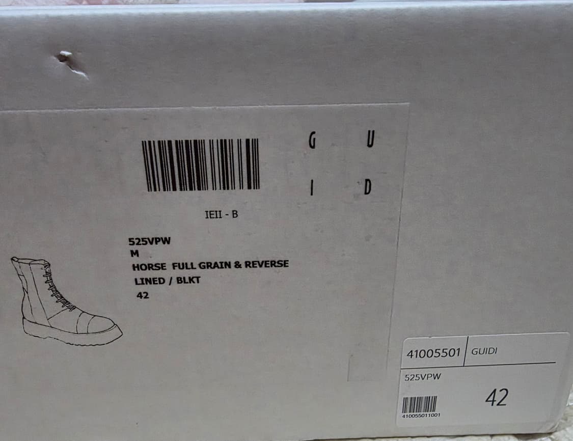GUIDI ARMY 홀스 풀 그레인 레더 레이스업 부츠 42사이즈 상품이미지8