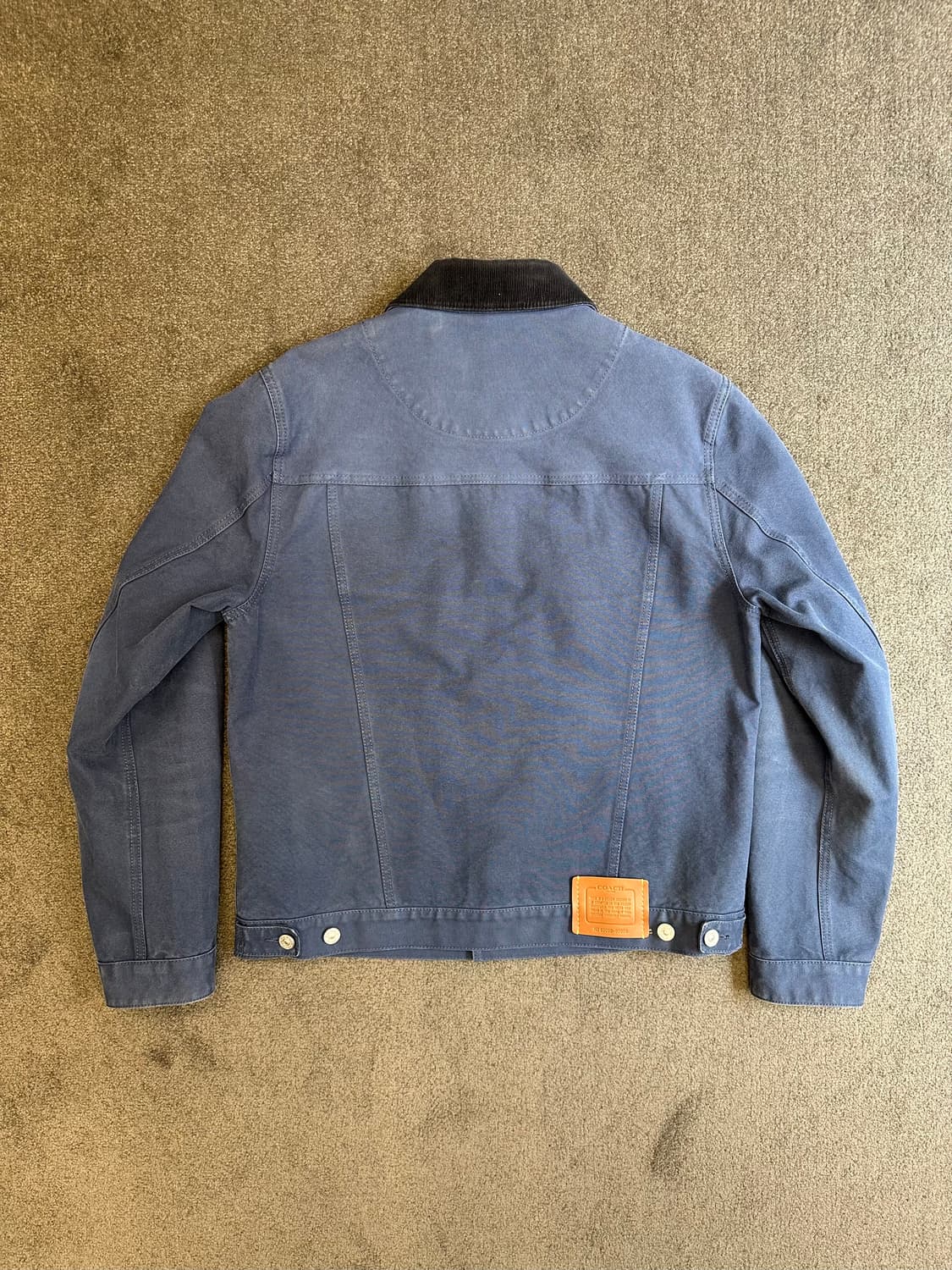 코치 남성 코듀로이 트러커 자켓 블루 L 상품이미지2