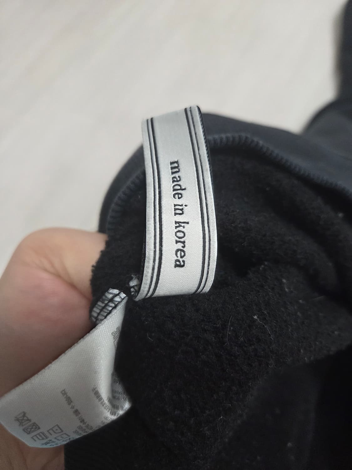 앤더슨벨 블랙 후드티 L사이즈 팝니다 상품이미지5