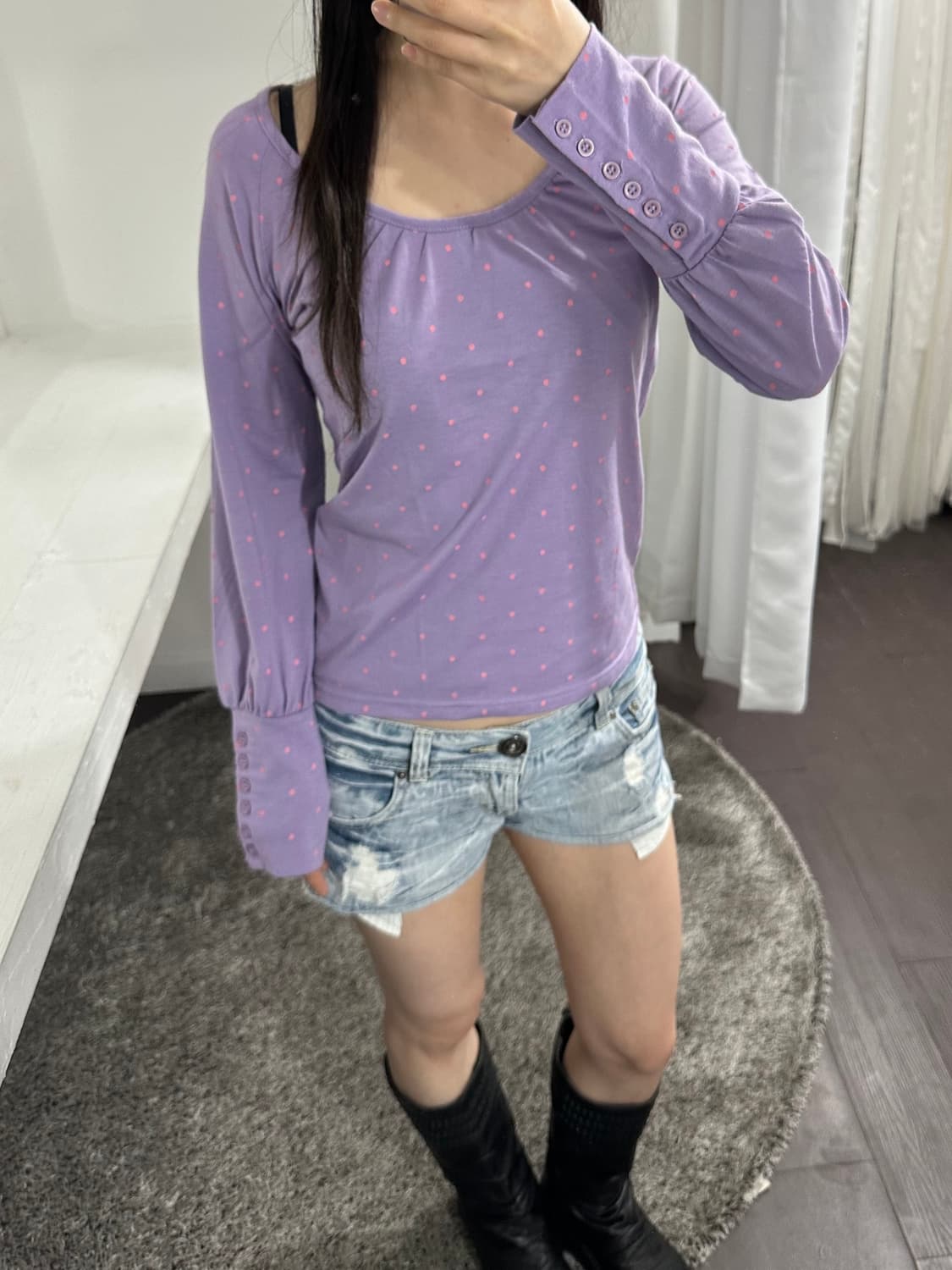 grizie denim short pants 상품이미지6