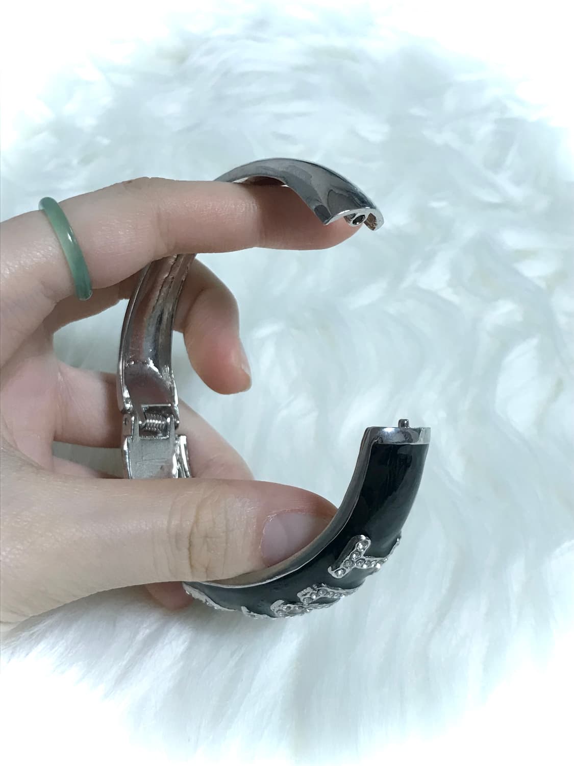 빈티지 y2k 아이러브유 뱅글 팔찌 상품이미지4