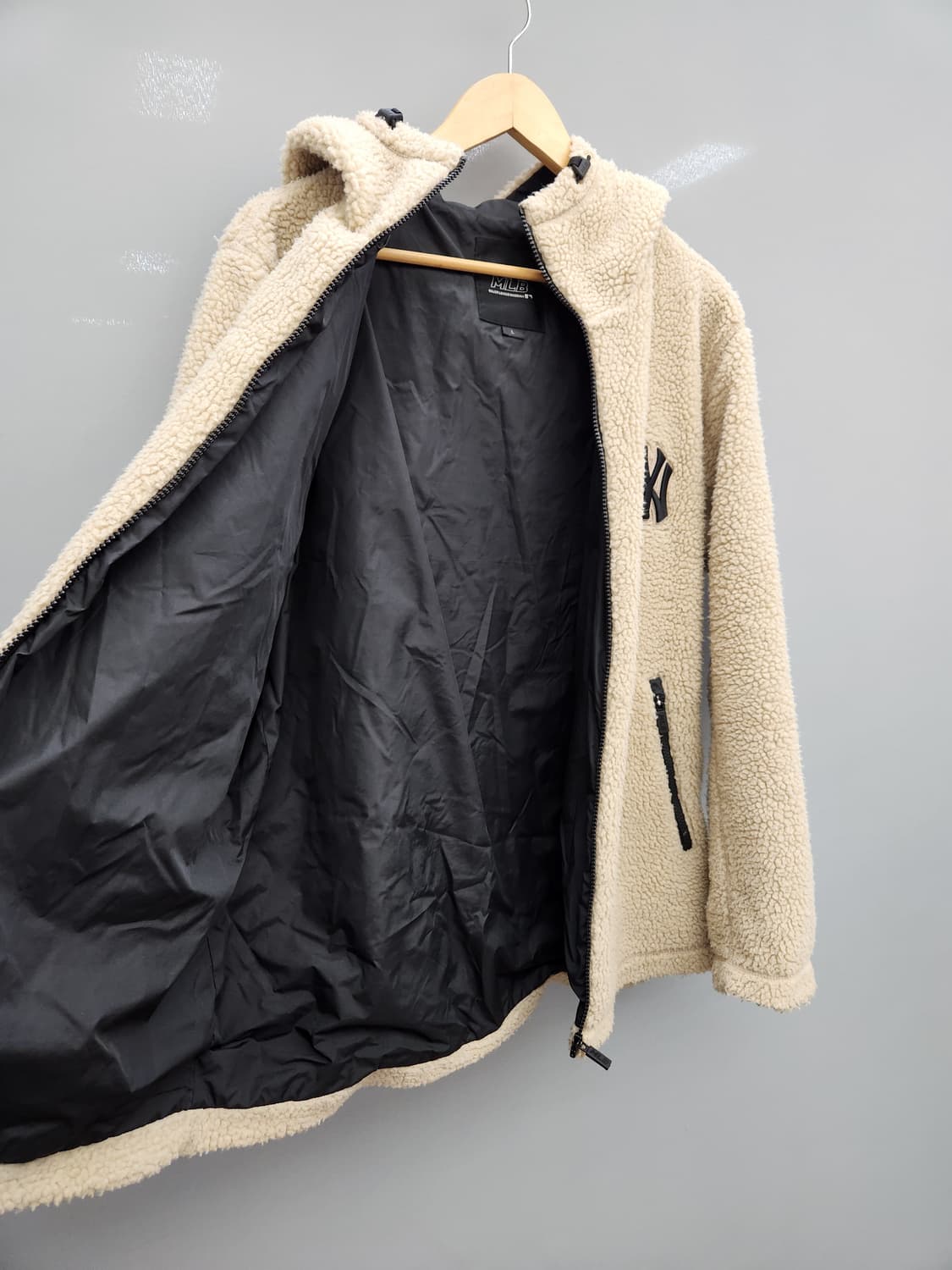 MLB 엠엘비 뉴욕양키즈 쉐르파 후리스 뽀글이 후드자켓 상품이미지8