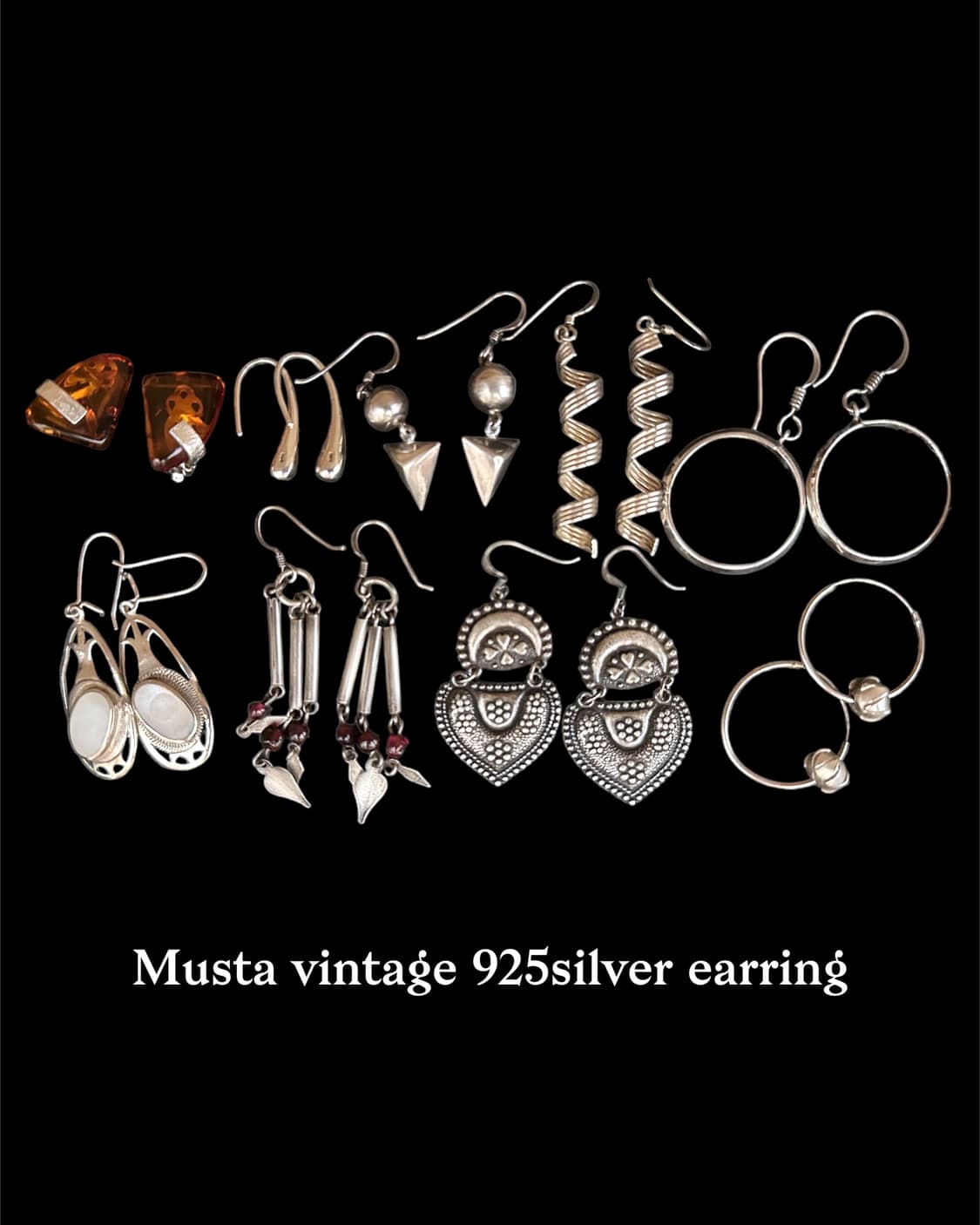 water drop 925silver earring 상품이미지4