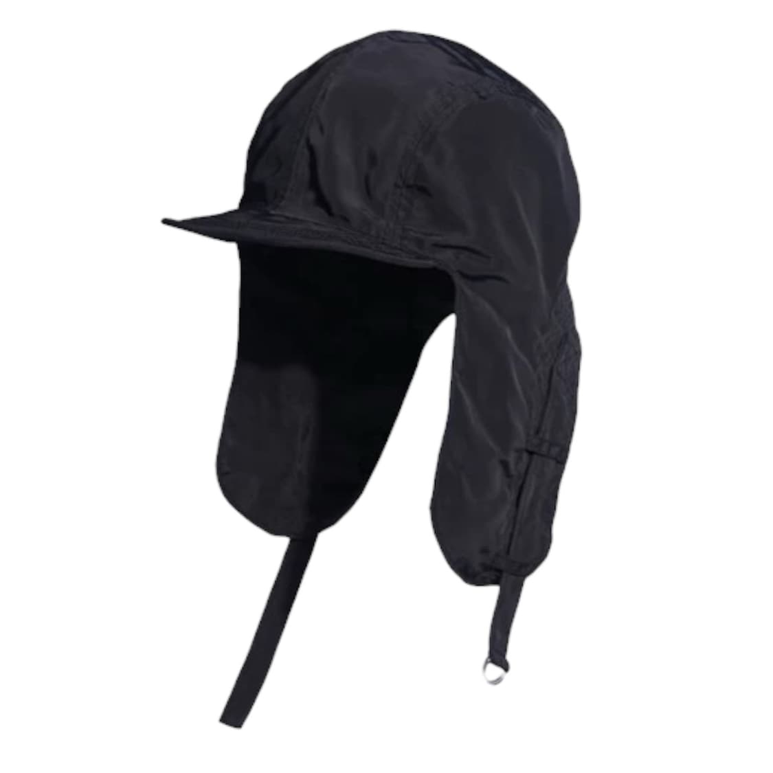 나일론 올블랙 트래퍼 테크 이어플랩 캡 모자  상품이미지1